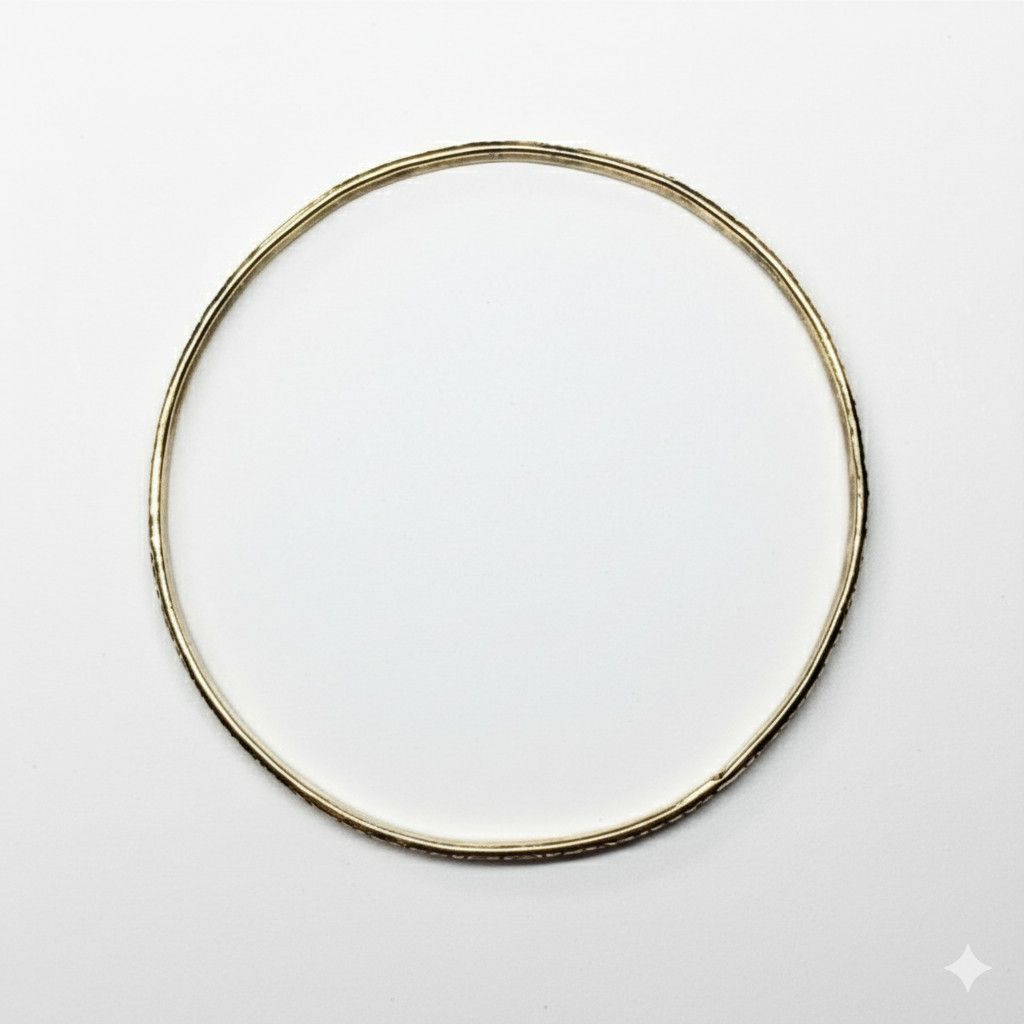 Other Floral 8.5" Sterling Silver 925 Bangle Bracelet Vermil Gold Size ONE SIZE - 4 Thumbnail