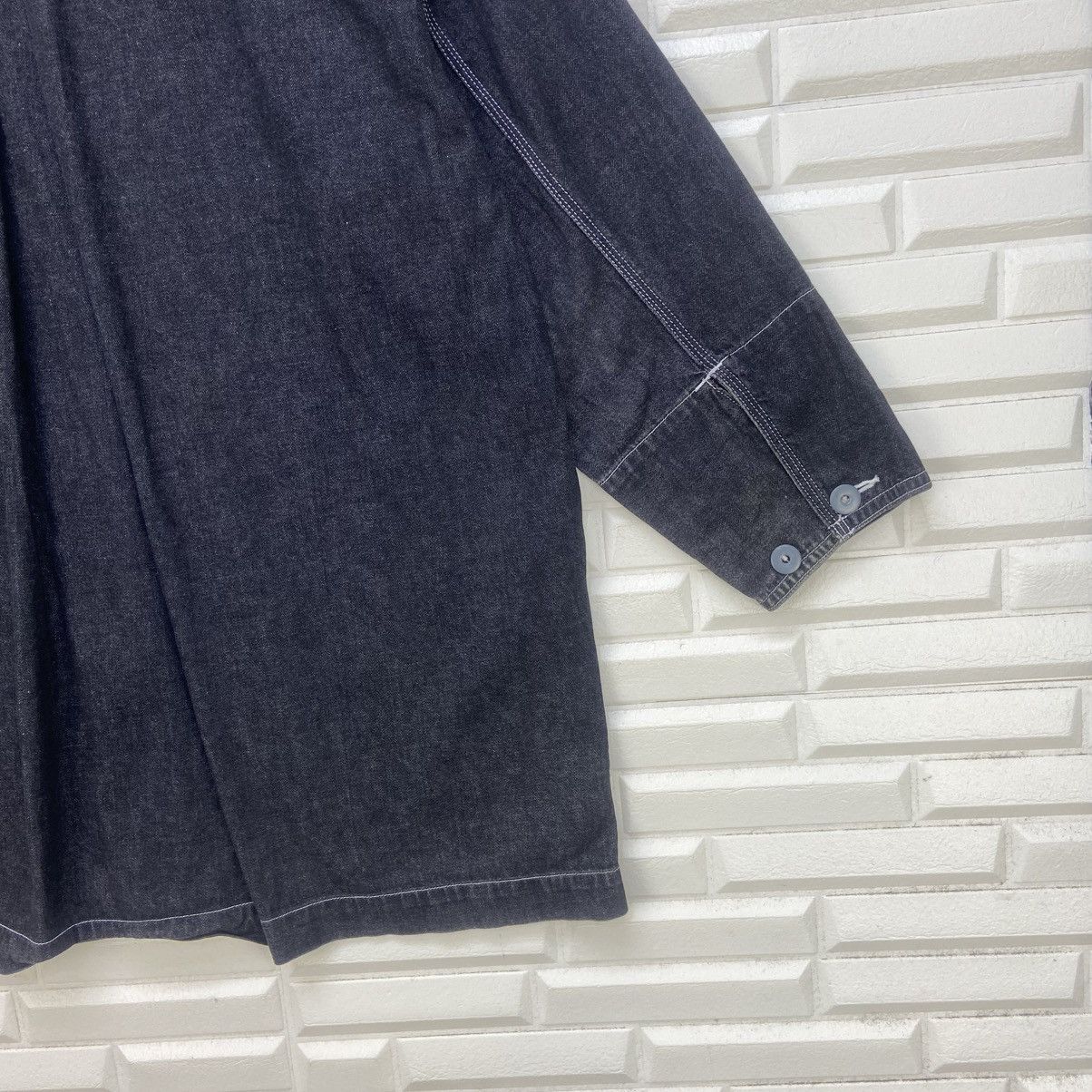 Issey Miyake Issey Miyake Soft Denim Workwear Style Jacket Size US M / EU 48-50 / 2 - 14 Thumbnail