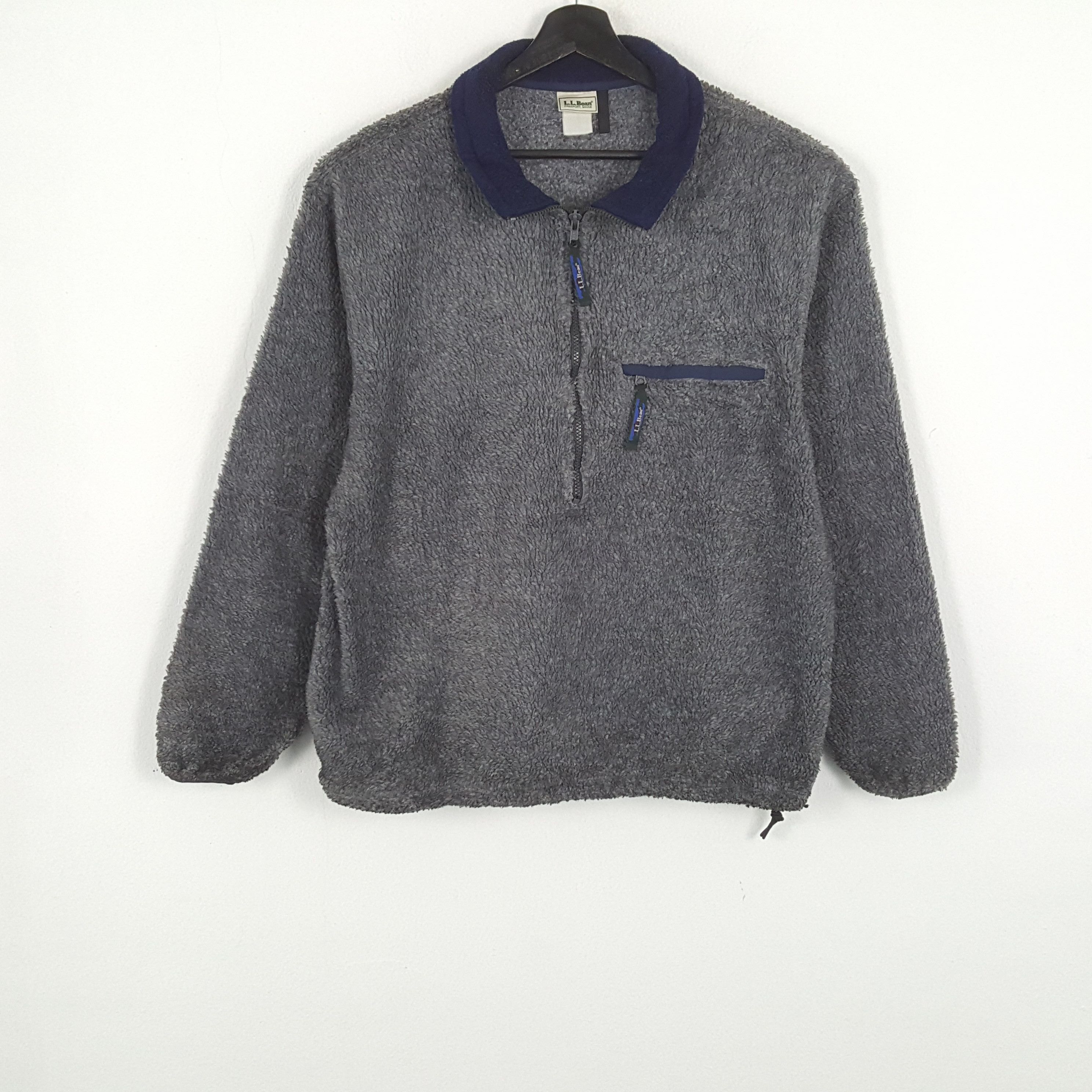 L.L. Bean × Vintage L.L. BEAN Outdoor Style Half Zipper Fleece Sweatshirt Size US XL / EU 56 / 4 - 1 Thumbnail