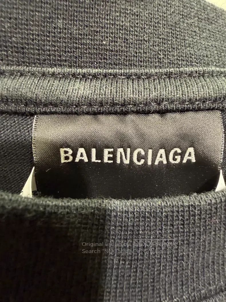 Balenciaga Balenciaga Black Faded Dissolved Letter Short Sleeve T-Shi Size US XS / EU 42 / 0 - 5 Thumbnail