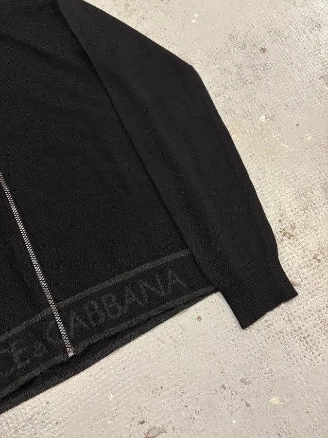 Dolce & Gabbana AW2005 Dolce & Gabbana Black Wool Zip-Up Sweater Size US M / EU 48-50 / 2 - 8 Thumbnail