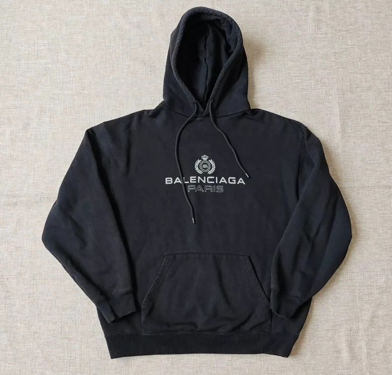 Balenciaga Balenciaga Crown wheat ear logo sweater hoodie coat Size US S / EU 44-46 / 1 - 1 Thumbnail