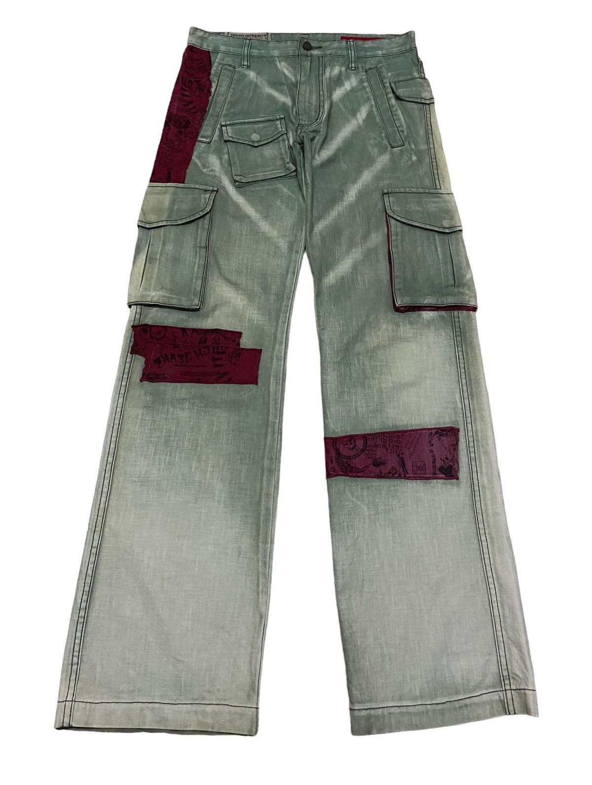 image of Avant Garde Vintage Tough Jeansmith Tactical Bondage Pants 2000S in Green, Men's (Size 32)