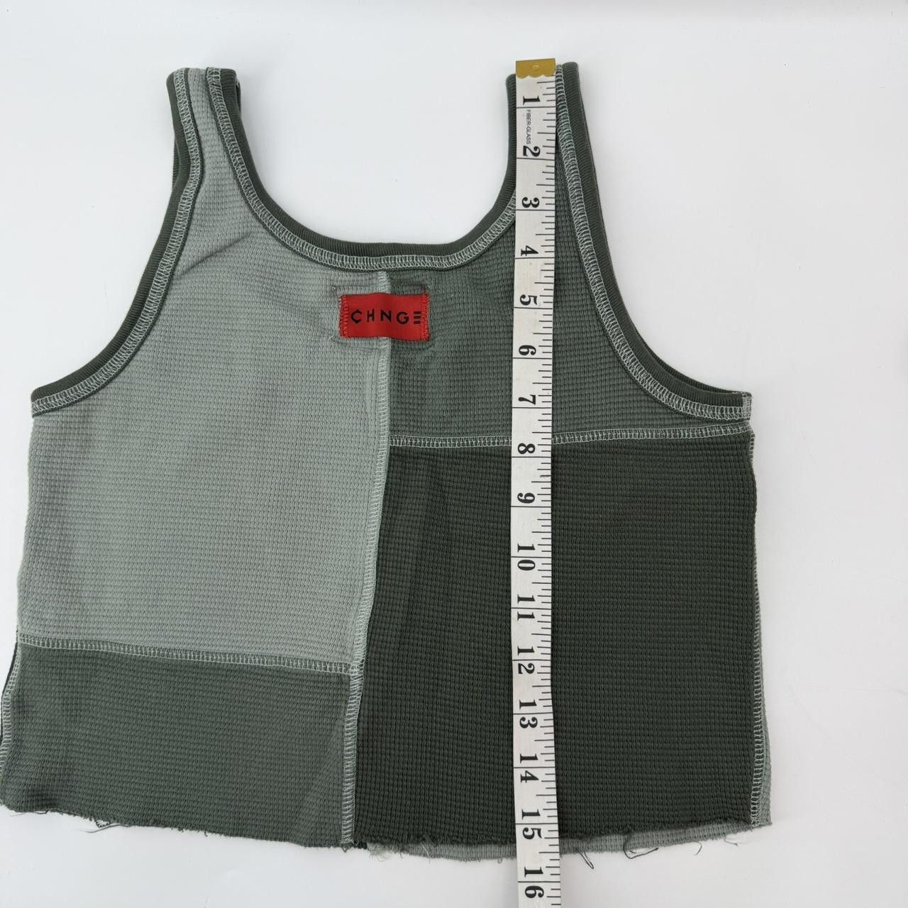 CHNGE CHNGE green waffle knit tank top L Size L / US 10 / IT 46 - 3 Thumbnail