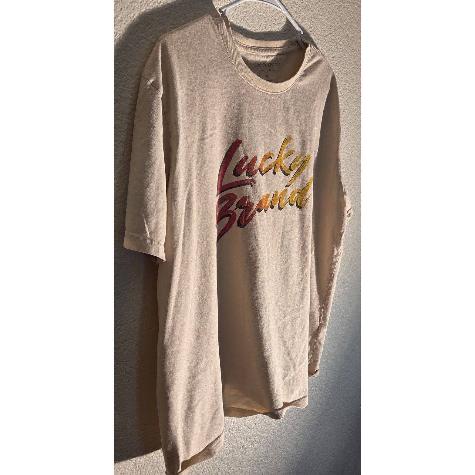 Lucky Brand Lucky Brand Cream T-Shirt - Women's XL Size XL / US 12-14 / IT 48-50 - 2 Thumbnail