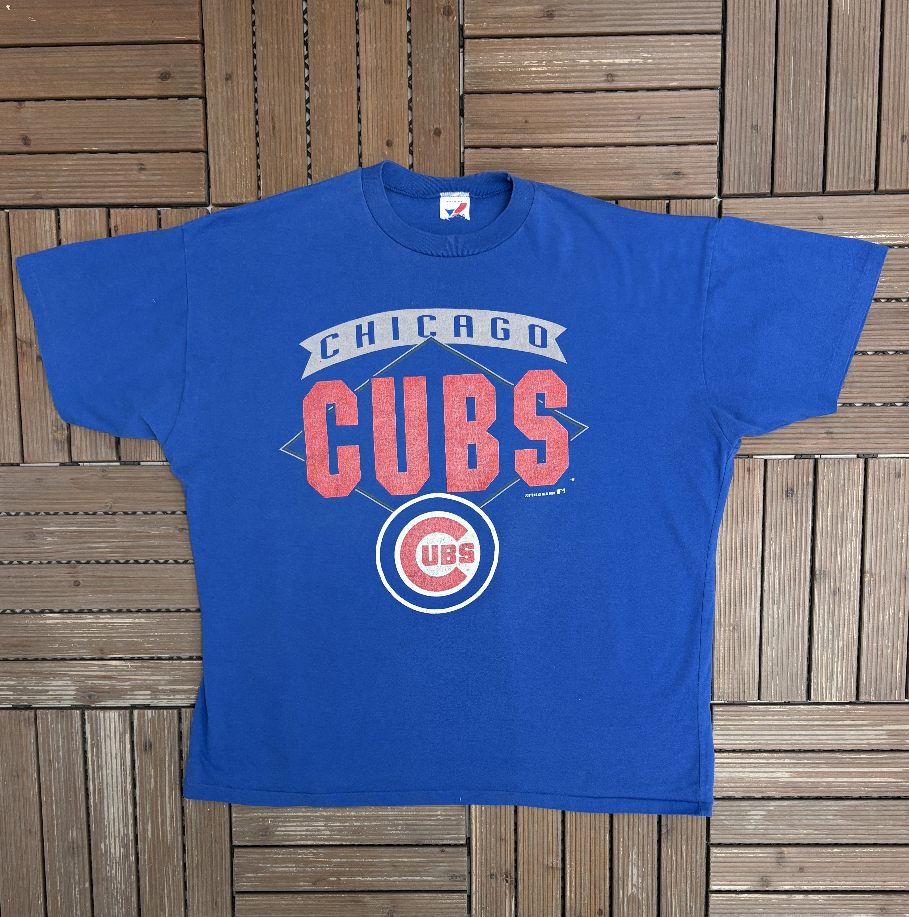 Vintage Chicago Cubs Vintage 90s Blue T-Shirt Tee Size US XXL / EU 58 / 5 - 1 Thumbnail