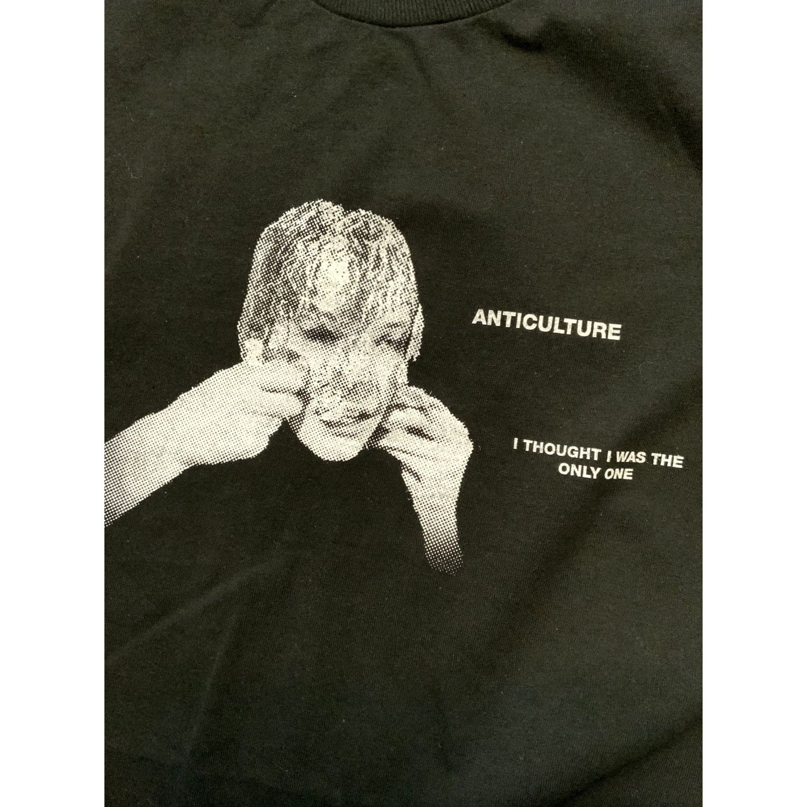 Vintage Anticulture I Thought I Was The Only One Infrared Band Graphic Black T-Shirt XL Men Regular Size XL Men Shirt Band 90s? Size US XL / EU 56 / 4 - 2 Thumbnail