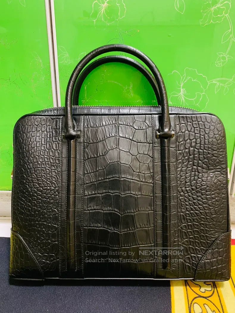 Givenchy Givenchy Main Line Pure Crocodile Leather Texture Men's Br Size ONE SIZE - 3 Thumbnail