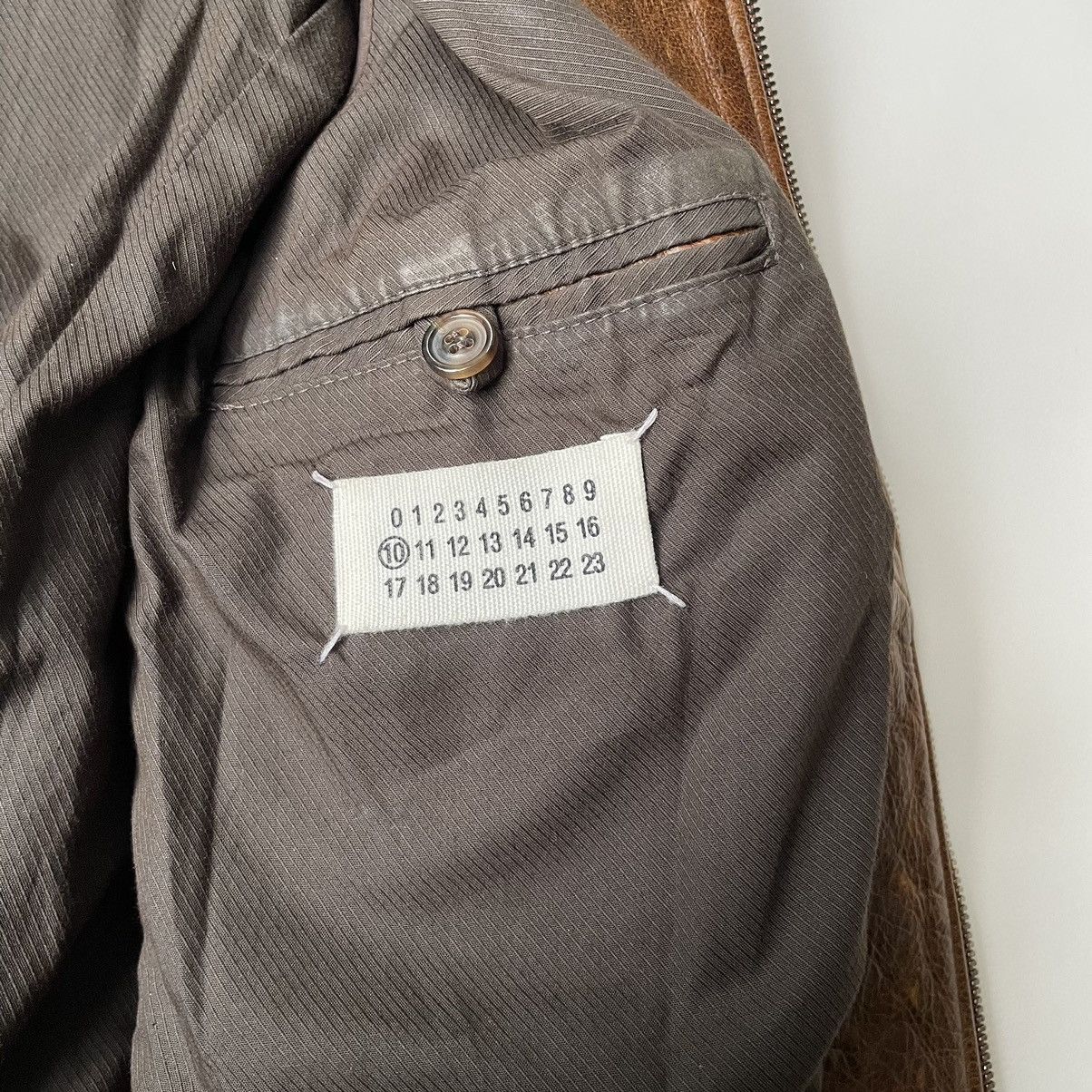 Maison Margiela S/S 2001 Tan Leather Jacket Size US M / EU 48-50 / 2 - 11 Thumbnail