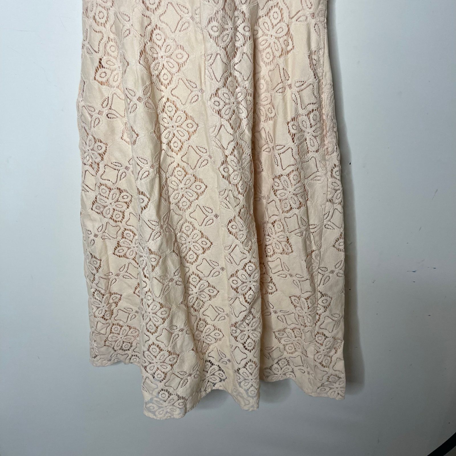 Pamela Love Pamela LoveiAntique Lace Midi Dress in champagne cream sz XL Size XL / US 12-14 / IT 48-50 - 8 Thumbnail