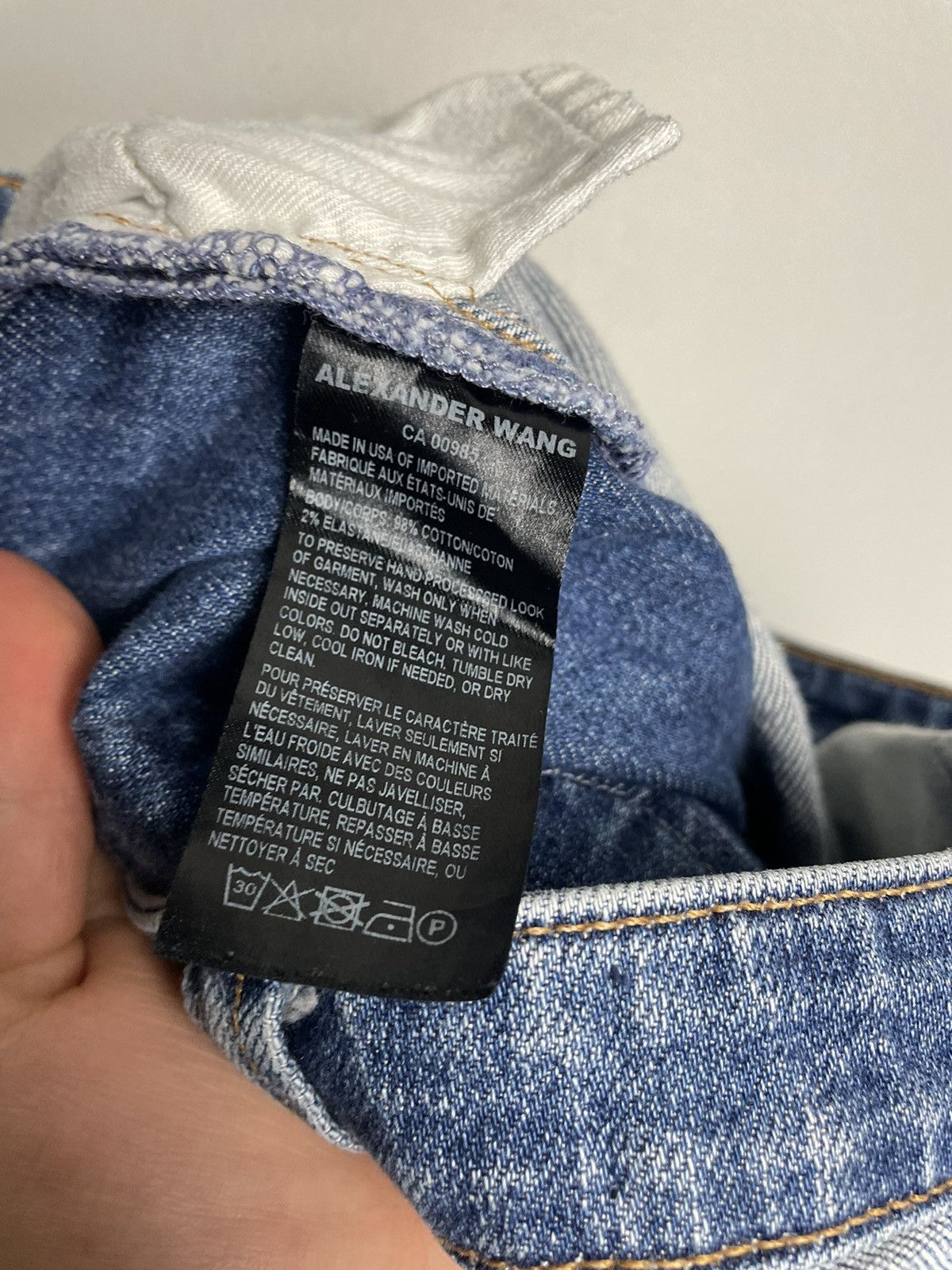 Alexander Wang Alexander Wang Inside Out Hybrid Ride Crash Jeans Size 24" / US 00 / IT 34 - 5 Thumbnail