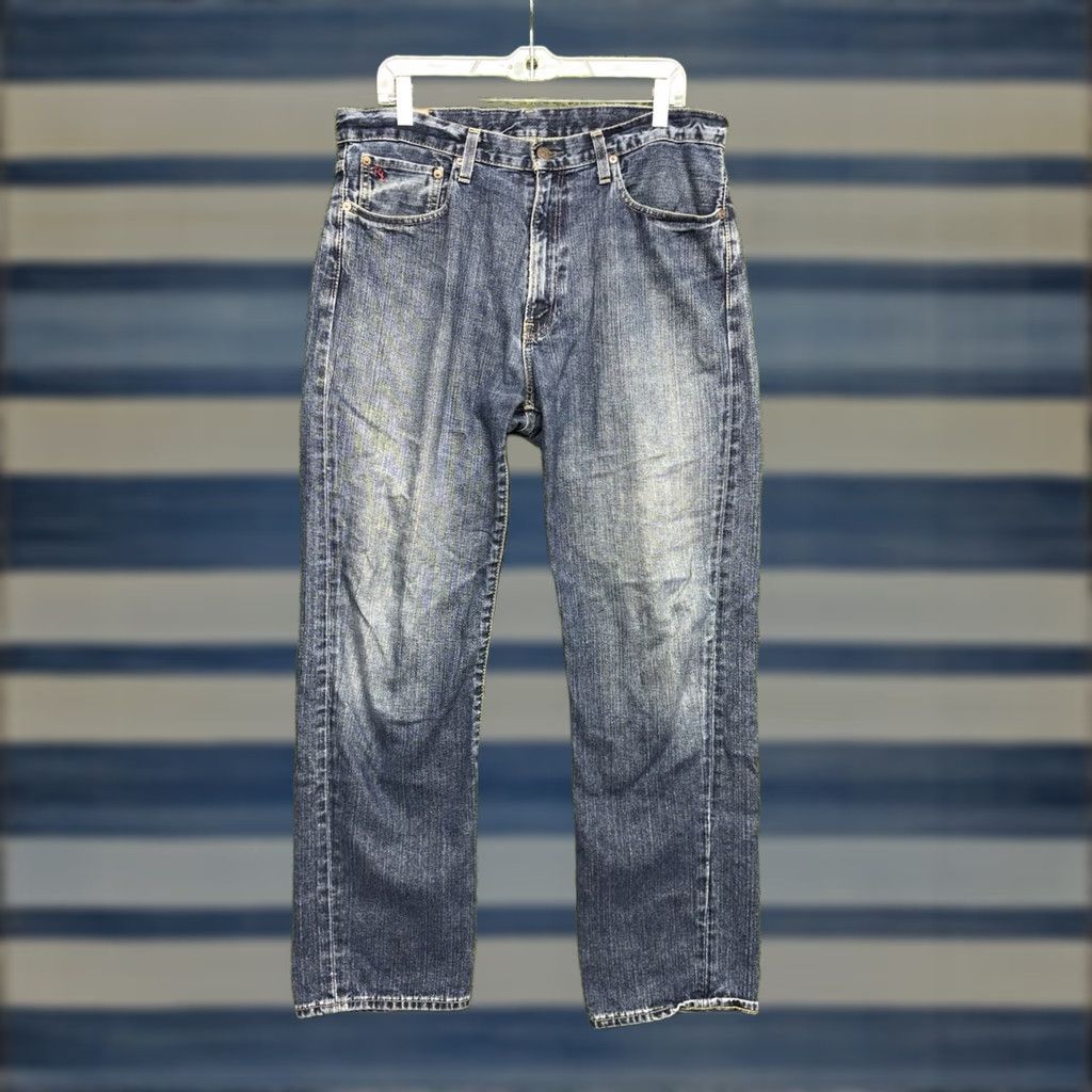 Polo Ralph Lauren Polo Ralph Lauren Jeans Jeans Mens 33x32 Straight Leg Denim Embroidered Logo Classic RL Blue Size US XS / EU 42 / 0 - 1 Thumbnail