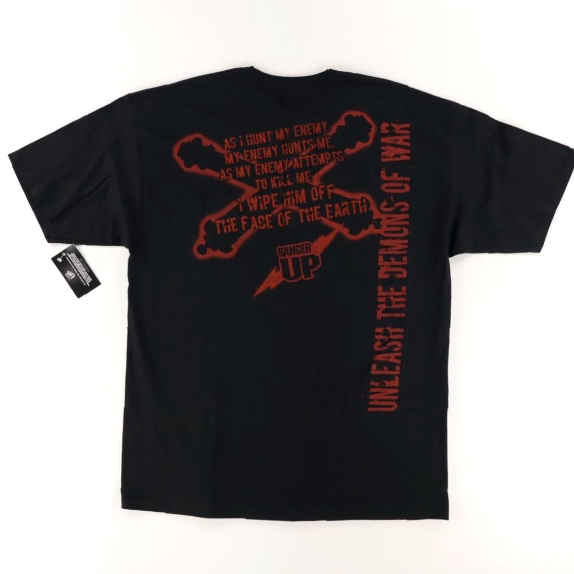 Vintage Ranger Up Graphic Solid T-Shirt Black Men's XL Shirt Size US XL / EU 56 / 4 - 4 Thumbnail