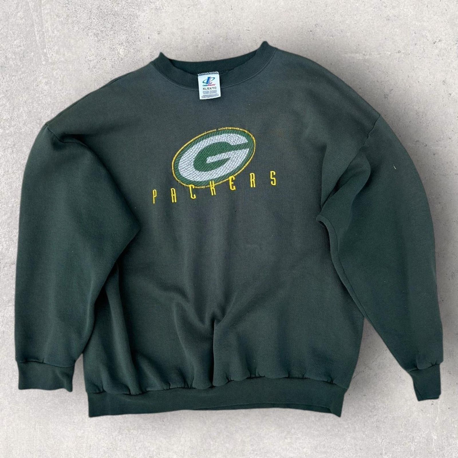 Logo Athletic × NFL × Vintage Vintage 90’s LogoAthletic Packers Crewneck Size US XL / EU 56 / 4 - 1 Thumbnail
