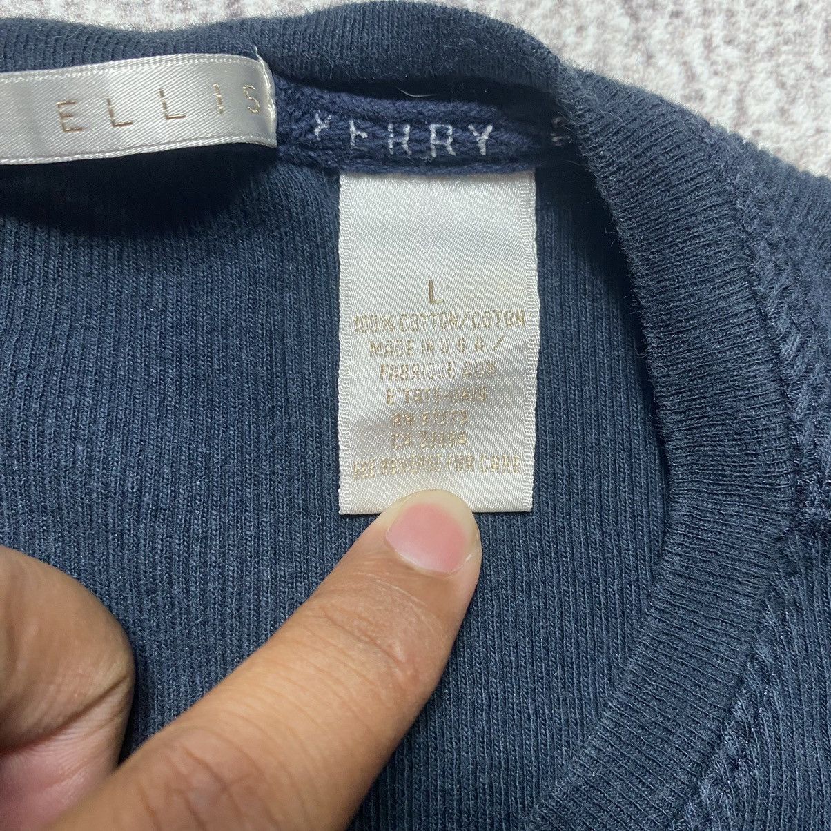 Perry Ellis × Vintage Vintage Perry Ellis Ribbed Balck Tee Size US L / EU 52-54 / 3 - 4 Thumbnail