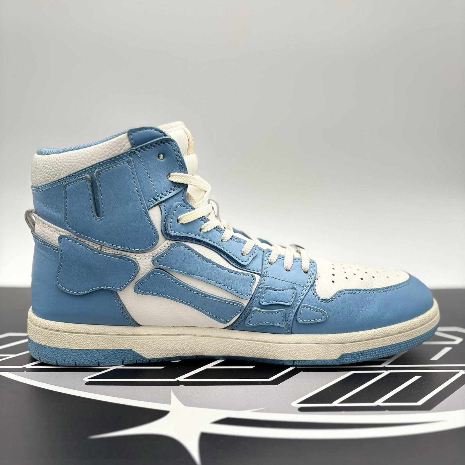 Amiri Amiri Skel High Top ' Powder Blue White ' | GOOD CONDITION! Size US 13 / EU 46 - 13 Thumbnail