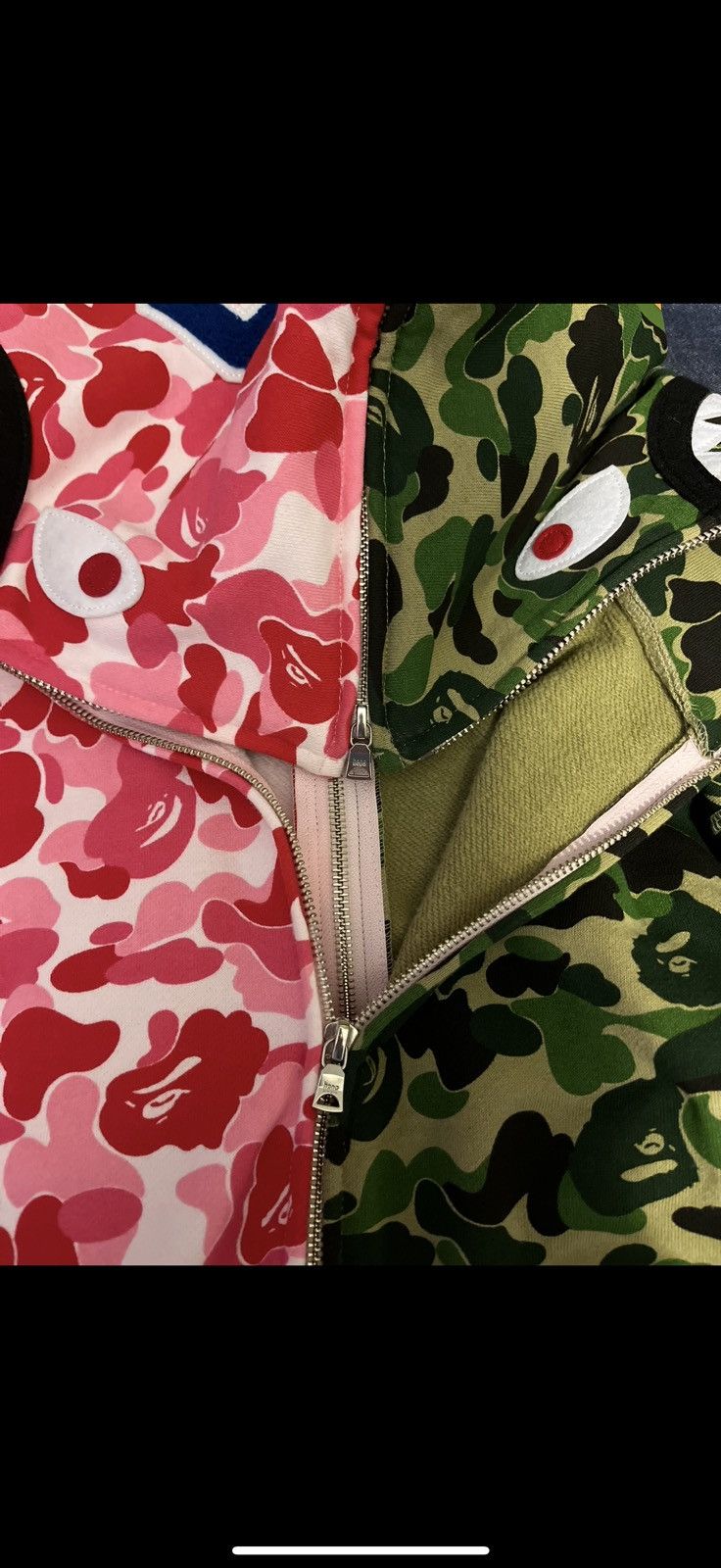 Bape ABC Camo Split Half Shark Full Zip Hoodie Size US XL / EU 56 / 4 - 9 Thumbnail