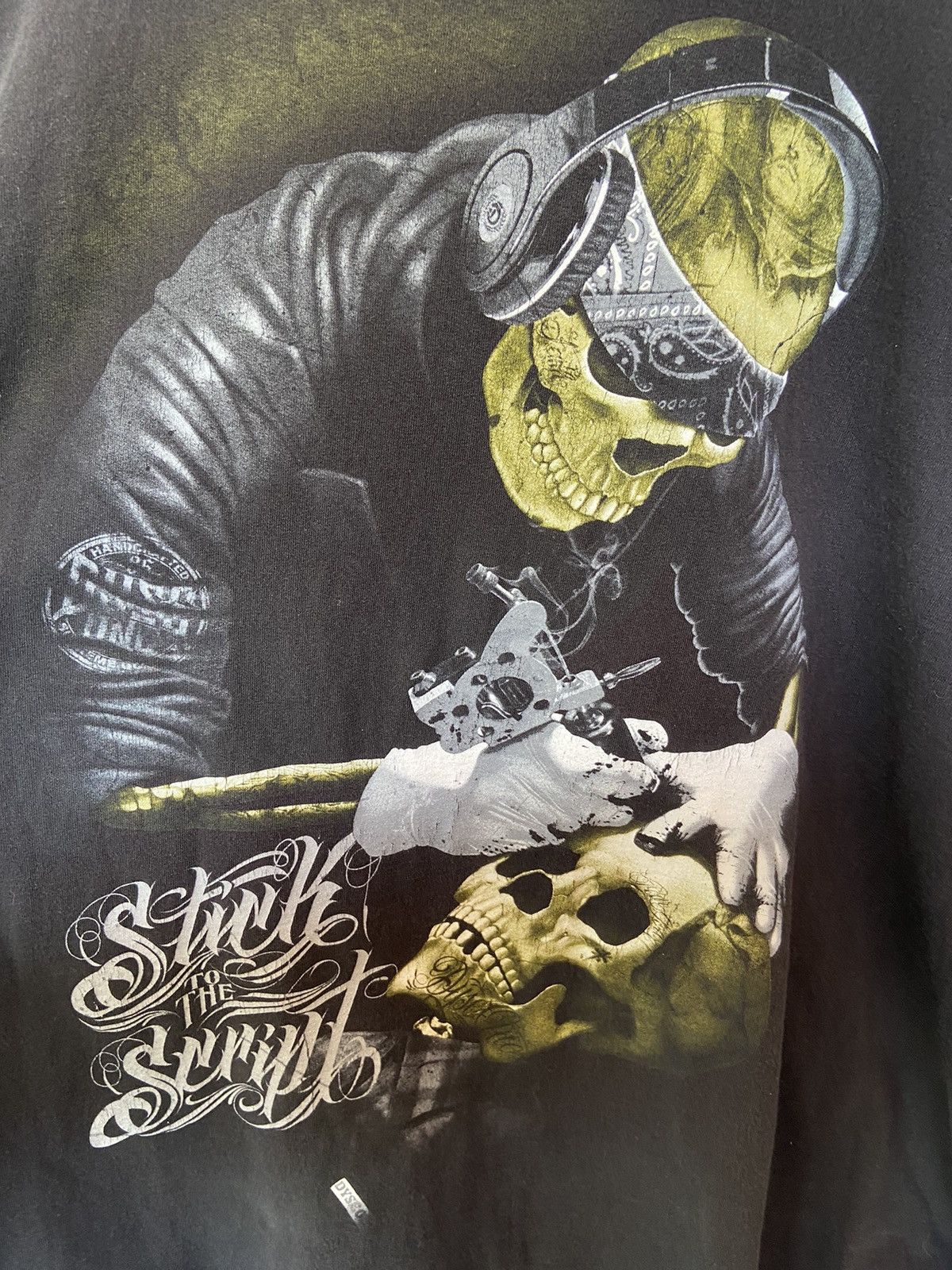 Affliction DysZone t shirt skulls oversized Size US XXL / EU 58 / 5 - 3 Thumbnail