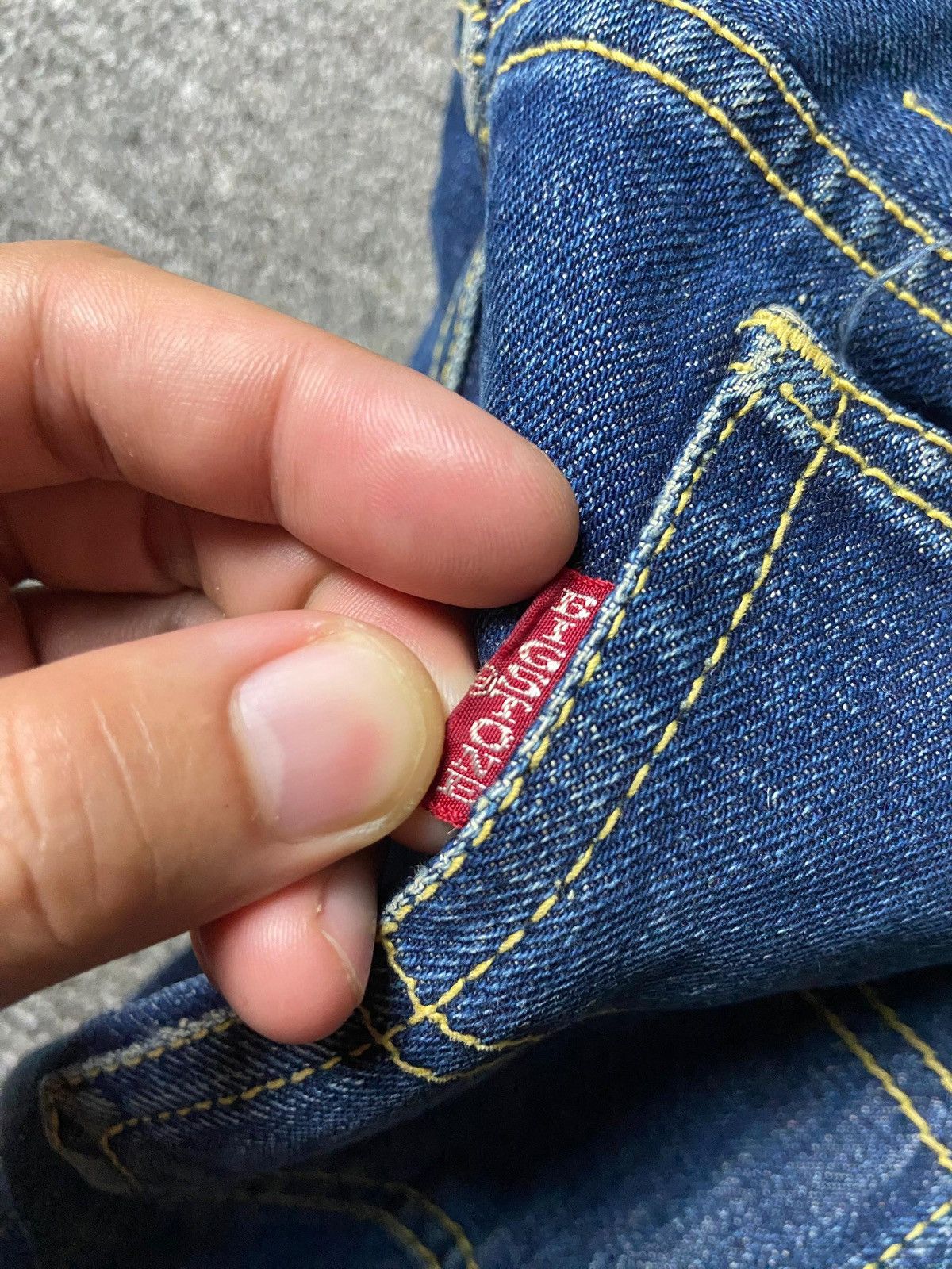 Japanese Brand Vintage Big Stone Boot Cut Jeans (164) Size 29" - 6 Thumbnail