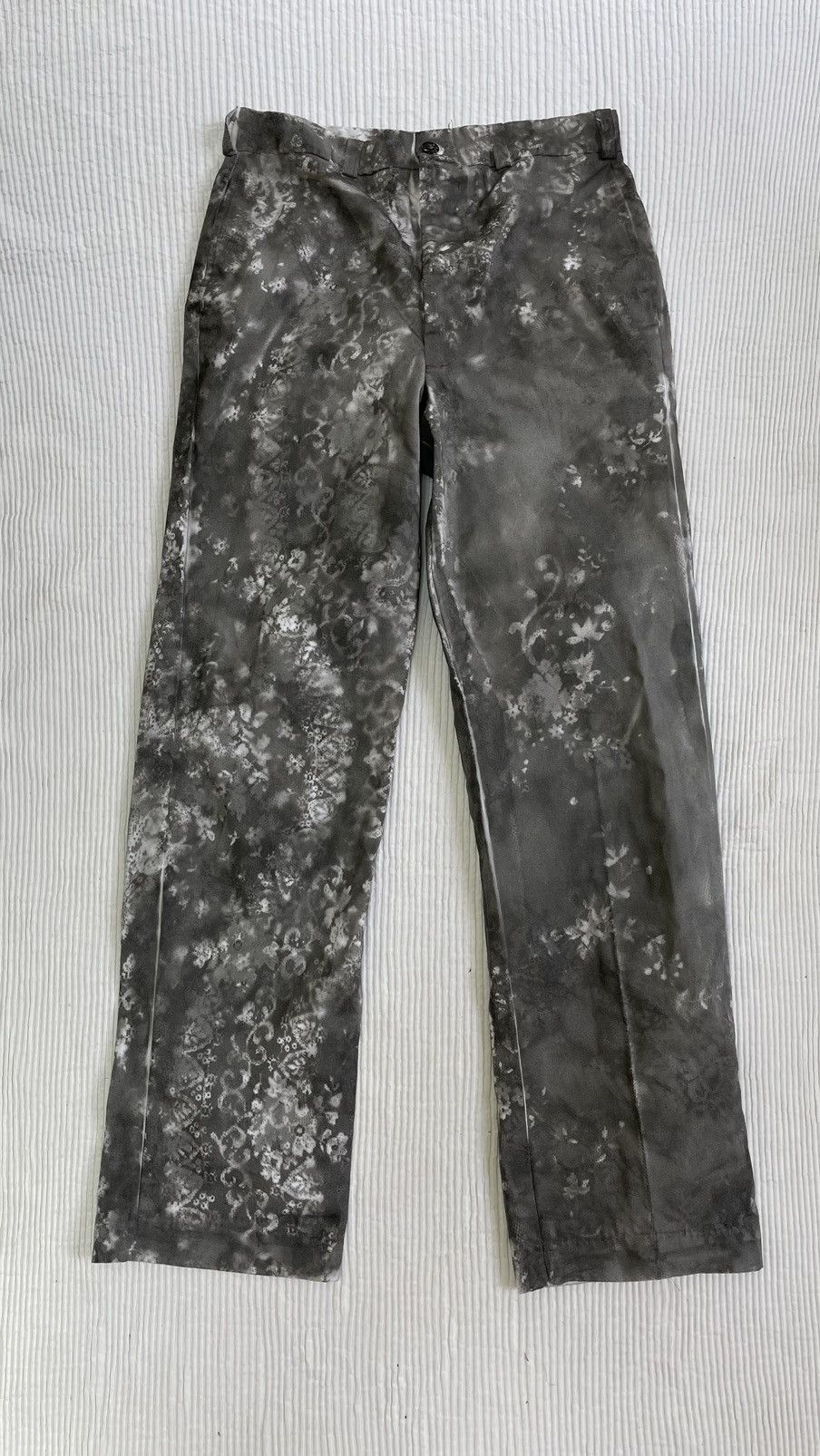 Other Asymmetrical Midnight Hand Painted Floral Punk Pants Size US 31 - 1 Thumbnail