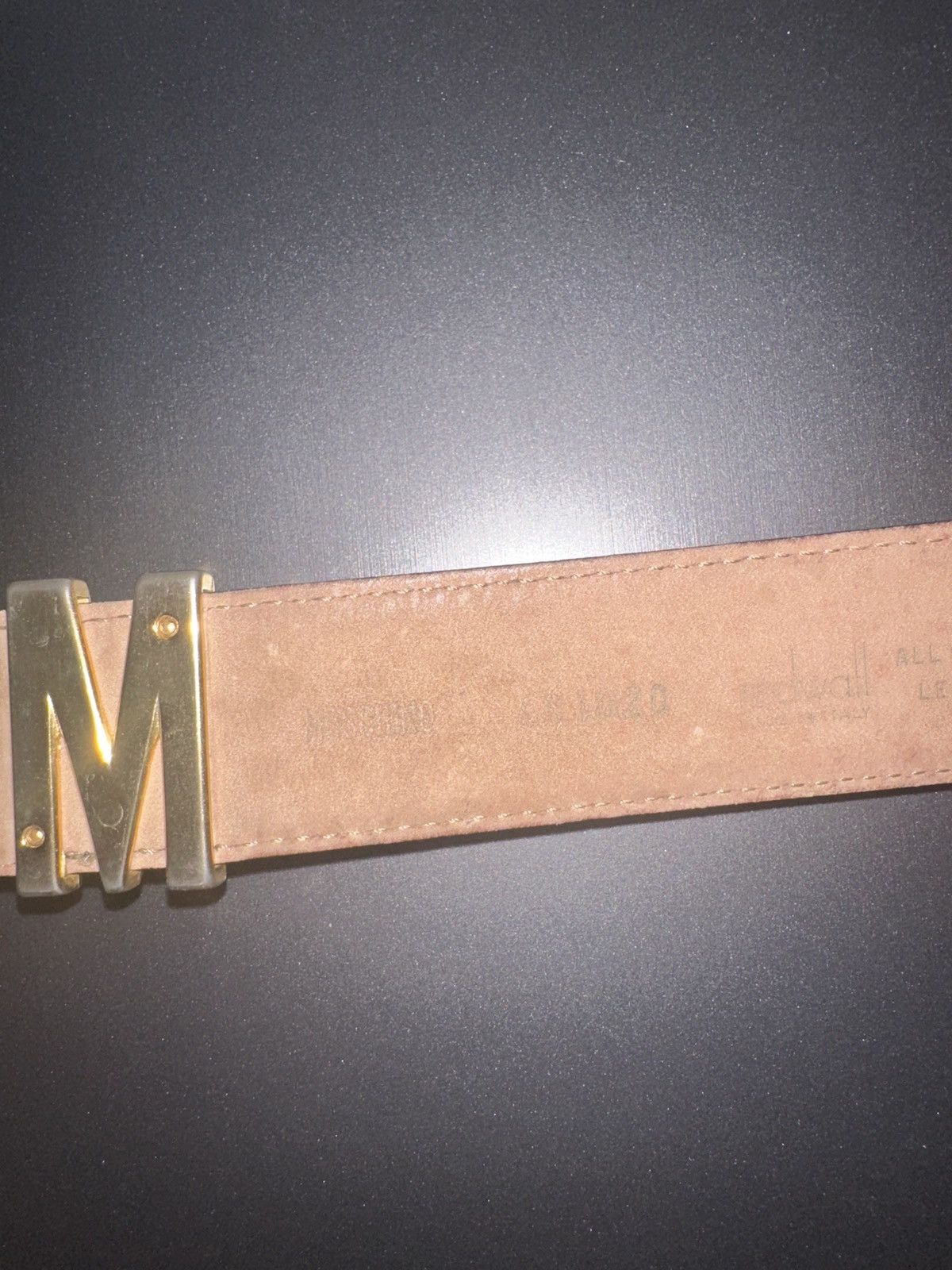Moschino Moschino Vintage Leather Belt w Functional “O” Buckle – Rare Size ONE SIZE - 4 Thumbnail