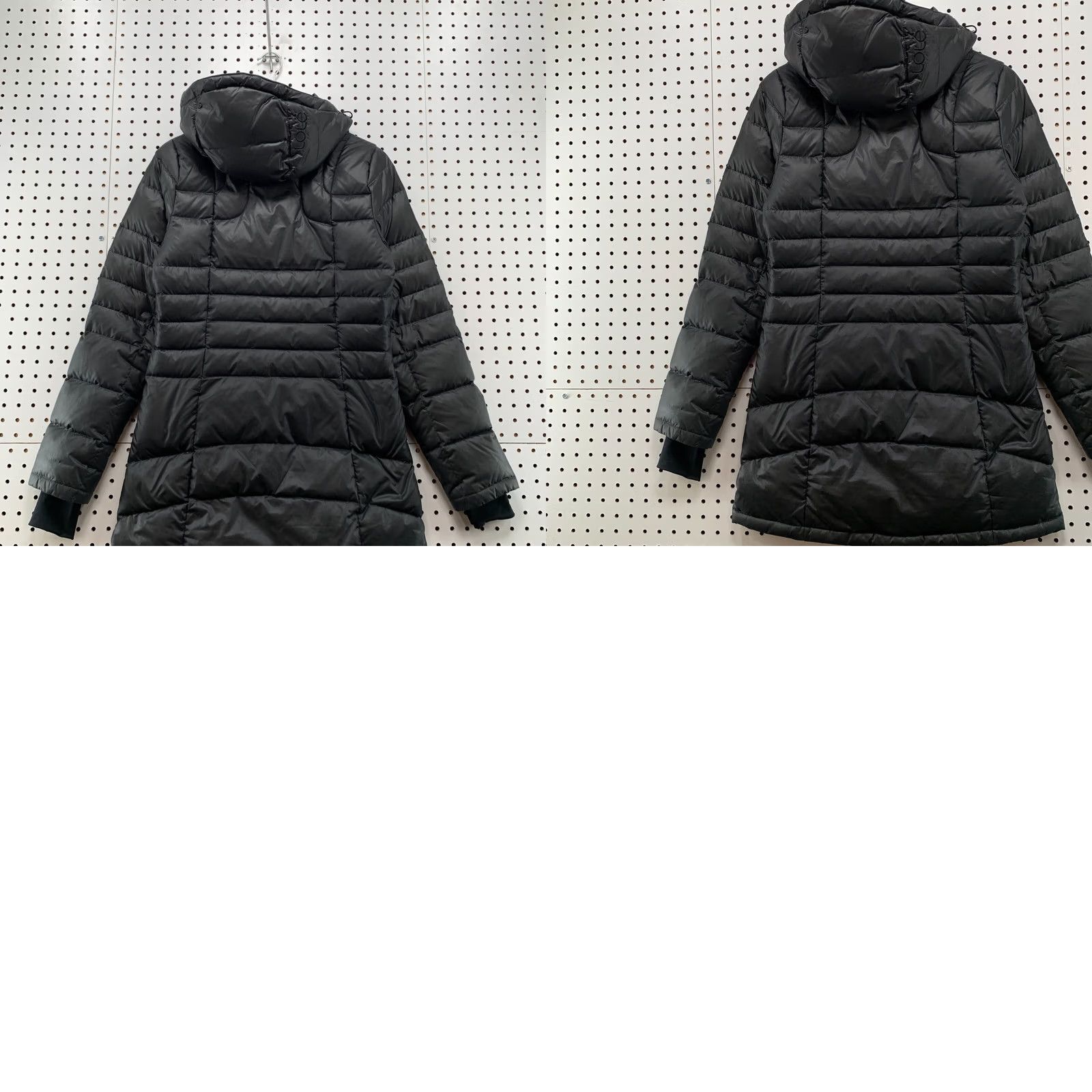 Vintage LOLE Womens Puffer Coat Black XS Long Hooded Down Jacket Size XS / US 0-2 / IT 36-38 - 10 Thumbnail