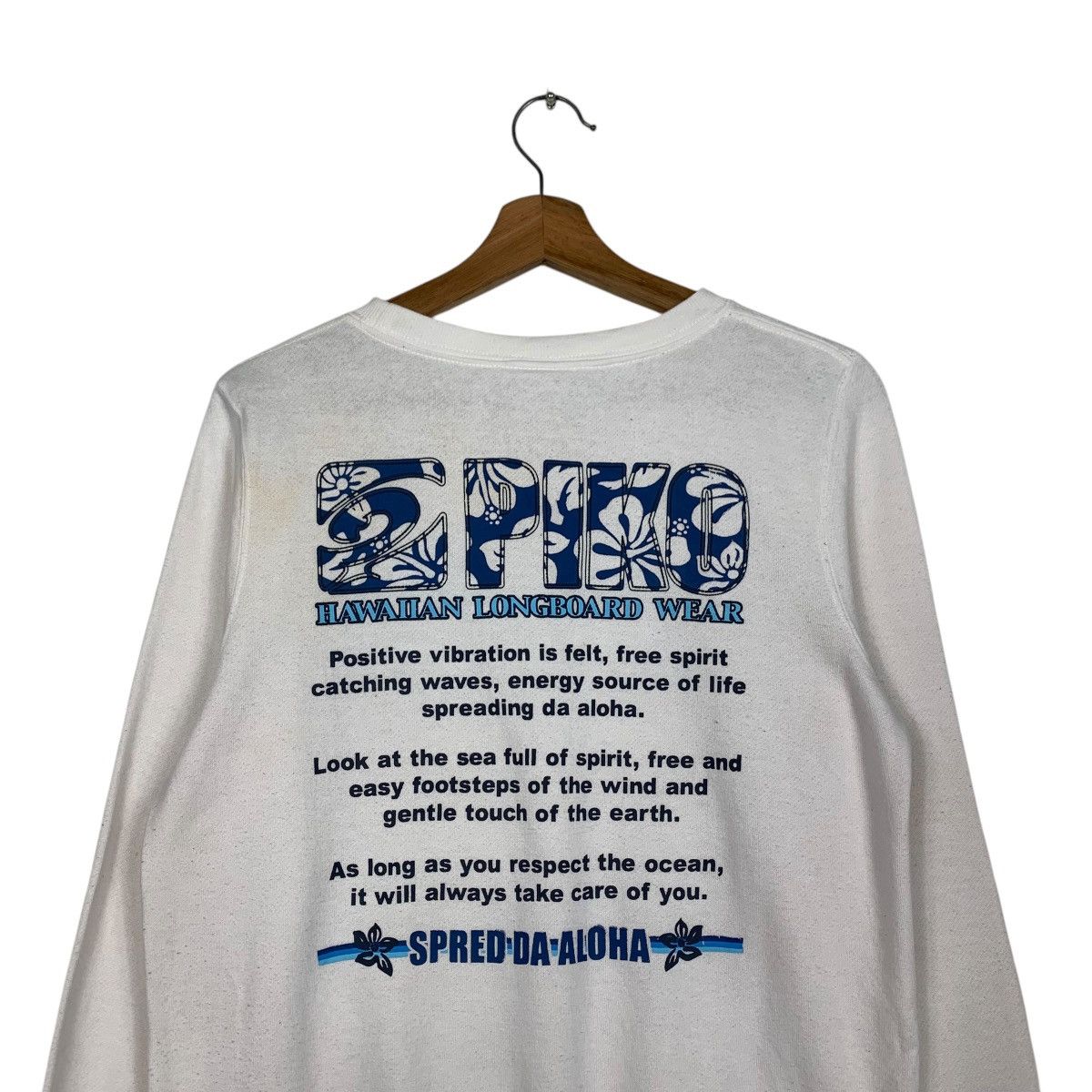 Japanese Brand PIKO Hawaiian Longboard Wear Big Logo Sweatshirt #2020-C88 Size US M / EU 48-50 / 2 - 8 Thumbnail