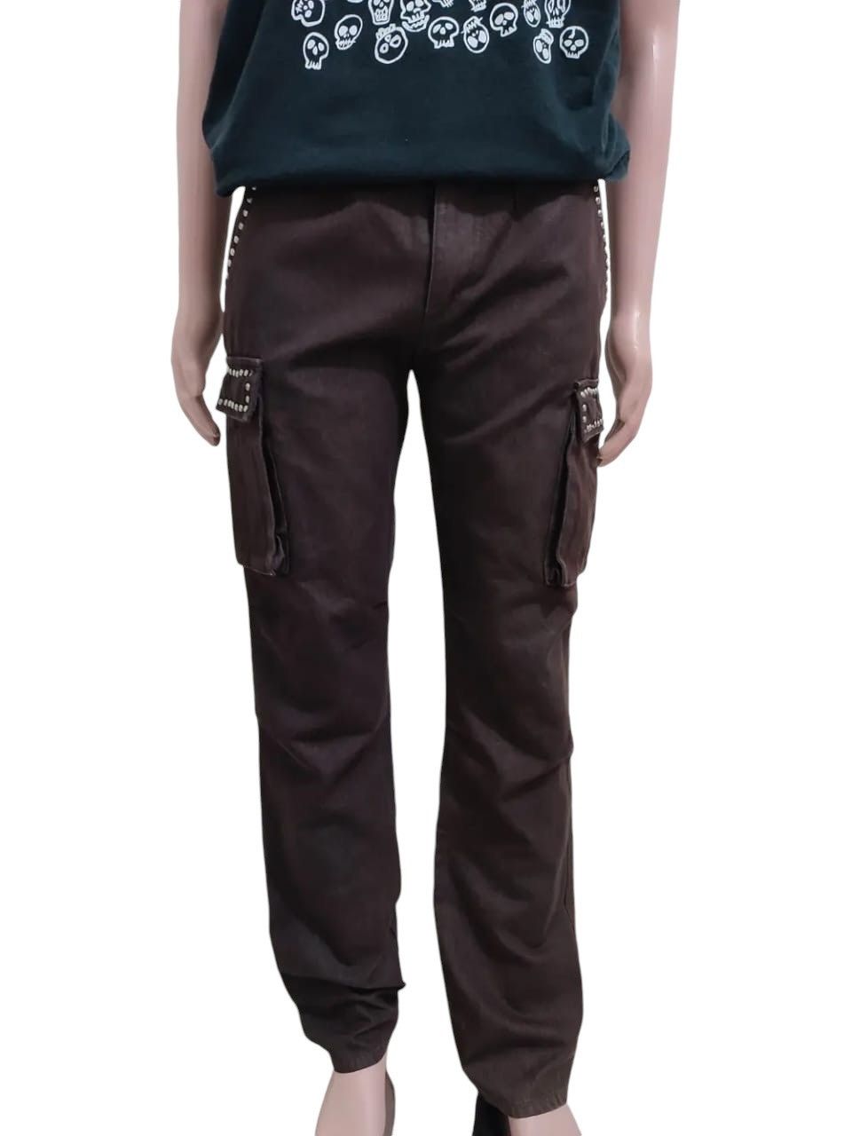 Japanese Brand Ringspun Japanese Cargo Pants Studded Design Size US 32 / EU 48 - 10 Thumbnail