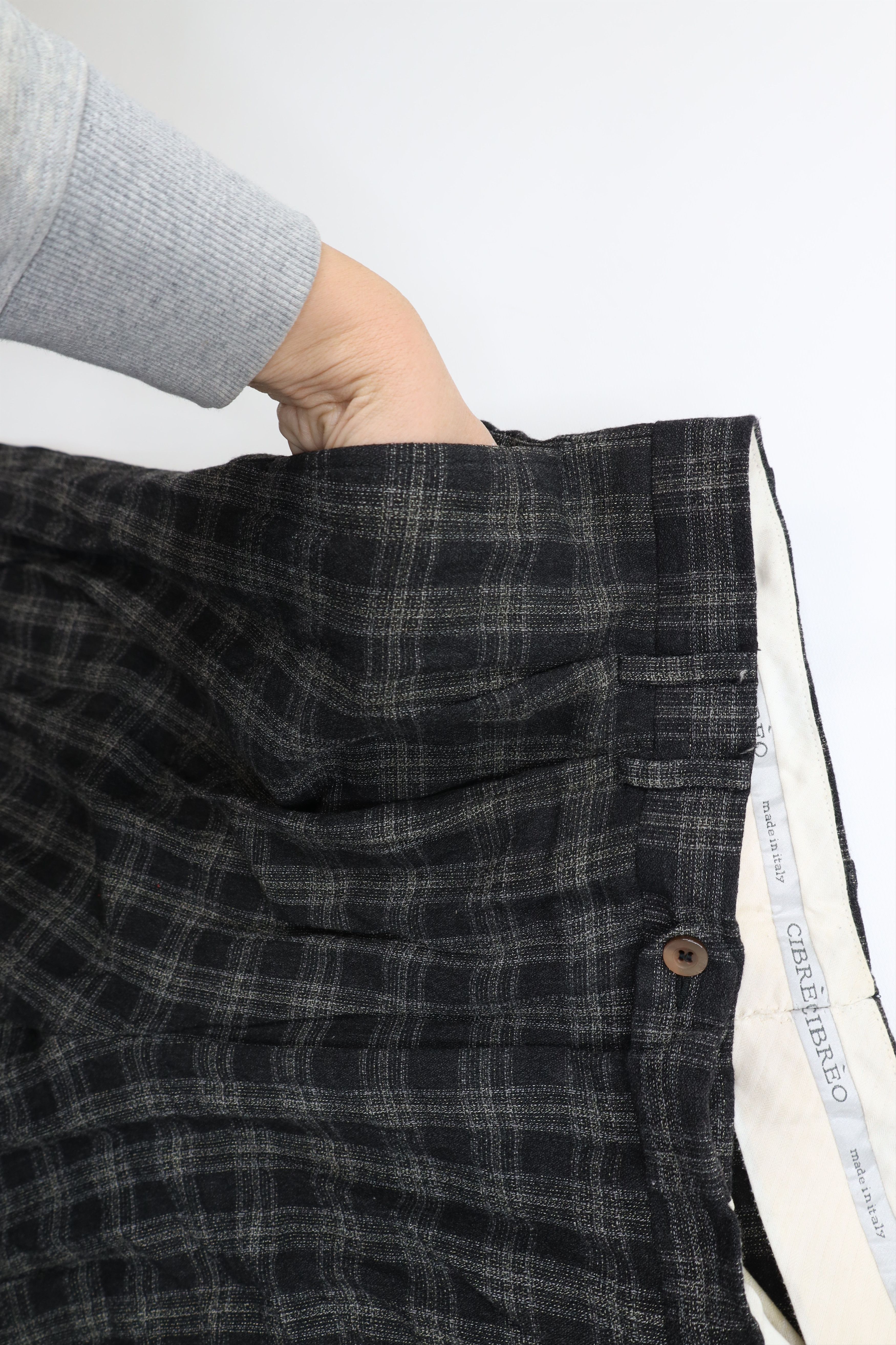Vintage Vintage 90s Streetwear Pleated Wide Leg Chino Pants Plaid Size US 36 / EU 52 - 6 Thumbnail