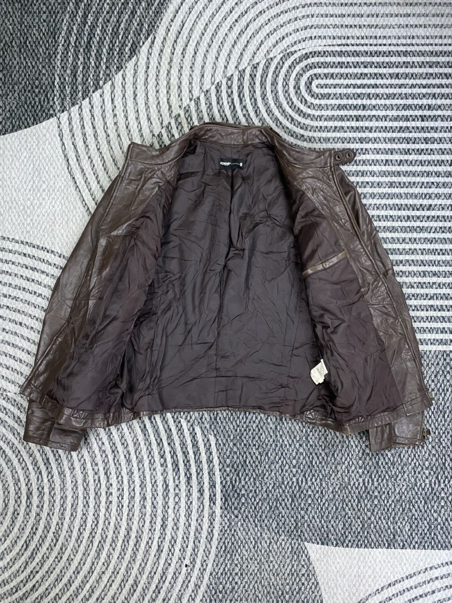 Genuine Leather Vintage N’GENE Genuine Stand-Up Collar Leather Bikers Jacket Size US M / EU 48-50 / 2 - 6 Thumbnail