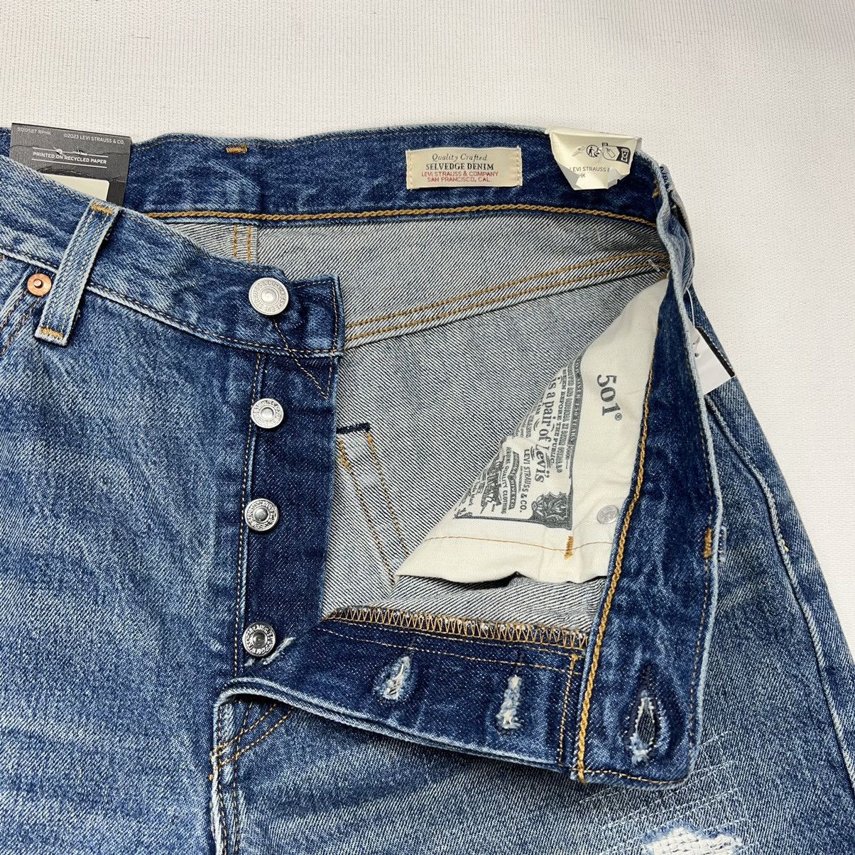 Levi's Made & Crafted NEW Levis 501 90s Jeans Blue Selvedge Denim Red Line Size 29" - 7 Thumbnail