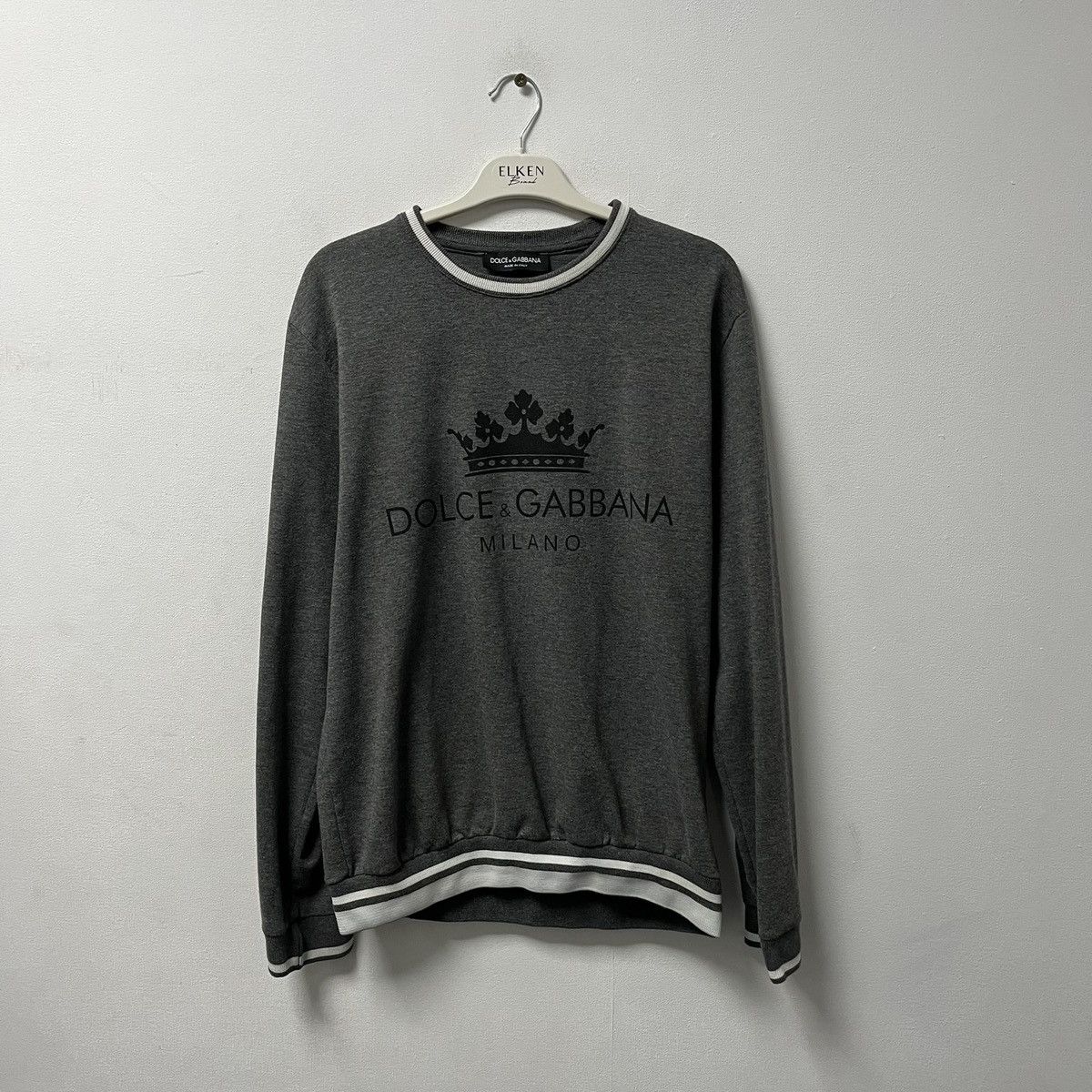 Dolce & Gabbana Rare Dolce & Gabbana sweatshirt big logo Milano Size US L / EU 52-54 / 3 - 1 Thumbnail