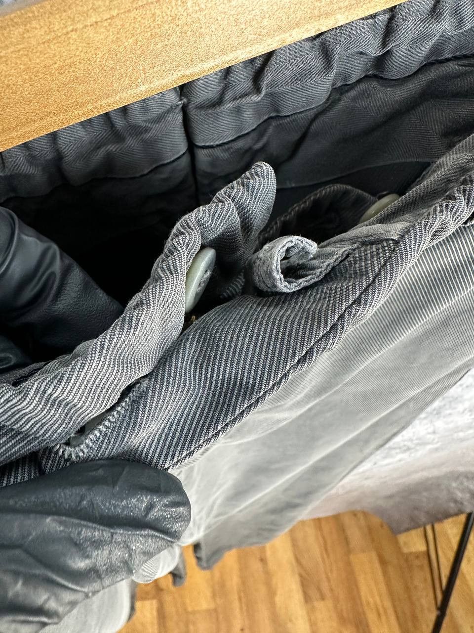Other Santaniello Herringbone Chino Trousers Italian Casual Slim Size US 36 / EU 52 - 8 Thumbnail