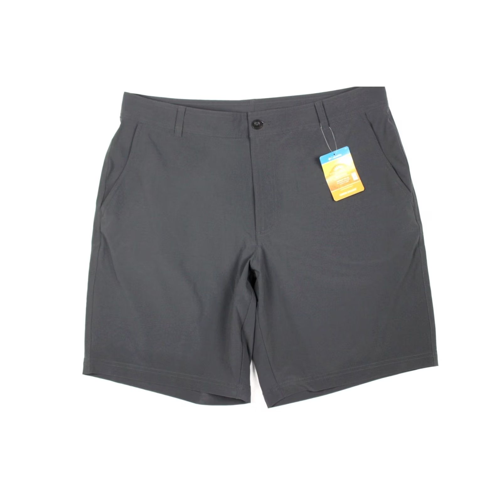 MILLY Columbia Mens Shorts 10 Mill Creek Size 38 Gray XM0944 011 Omni Shade Bermuda Flat Front Pockets UV Protection Easy Care Size US 38 / EU 54 - 5 Thumbnail