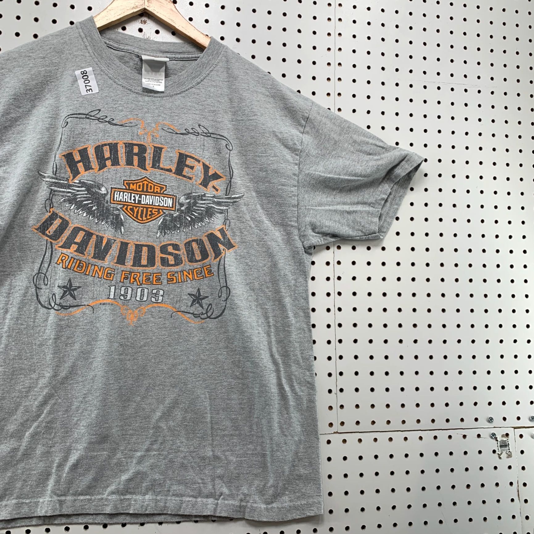Harley Davidson Harley-Davidson Motorcycle Shirt Mens Large Gray Chicago Tinley Park 21x28 Size US L / EU 52-54 / 3 - 4 Thumbnail
