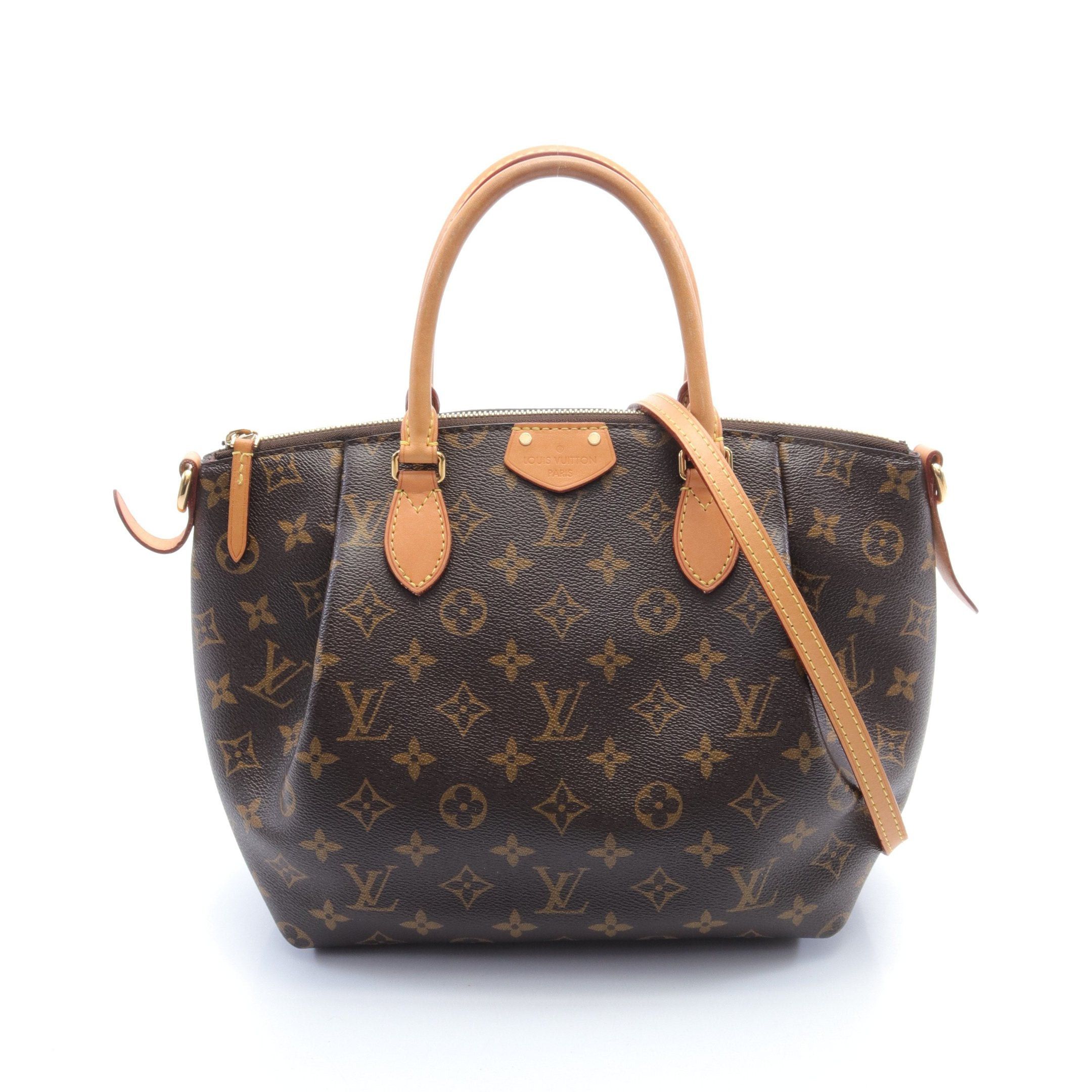 Louis Vuitton Louis Vuitton Turen Pm Monogram Handbag Leather Brown Size ONE SIZE - 1 Thumbnail