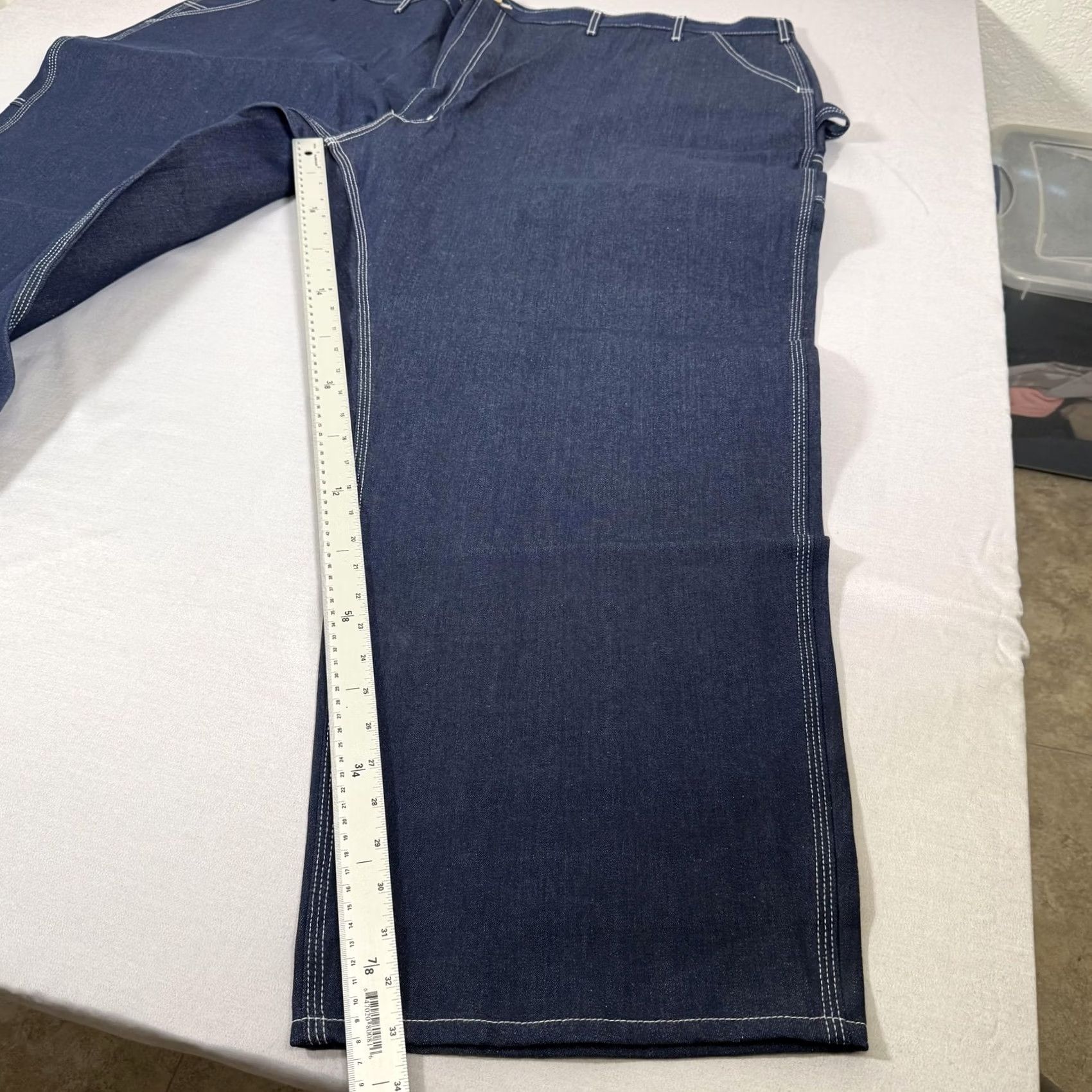 Carhartt Carhartt Jeans Mens 58x32 Blue Relaxed Straight Denim Pants USA B03 DNM Size US 42 / EU 58 - 3 Thumbnail