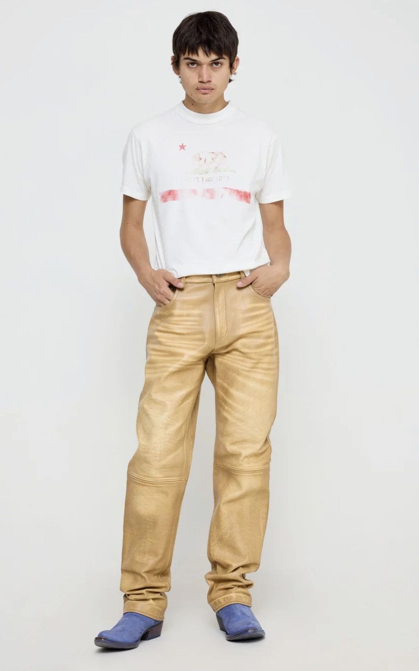 424 424 leather five pocket pants Size US 34 / EU 50 - 15 Thumbnail