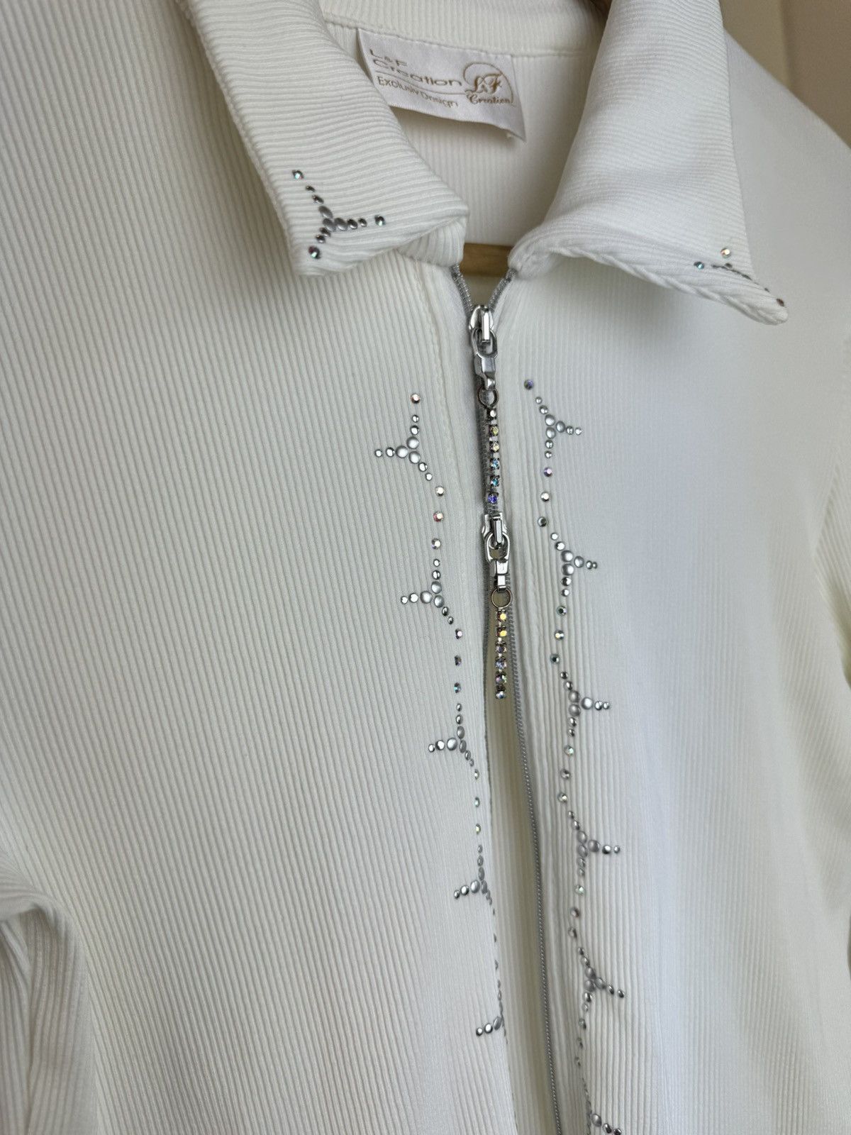 Vintage L&F Creation Swarovski Rib long sleeve Y2K opium Gaultier Size M / US 6-8 / IT 42-44 - 15 Thumbnail