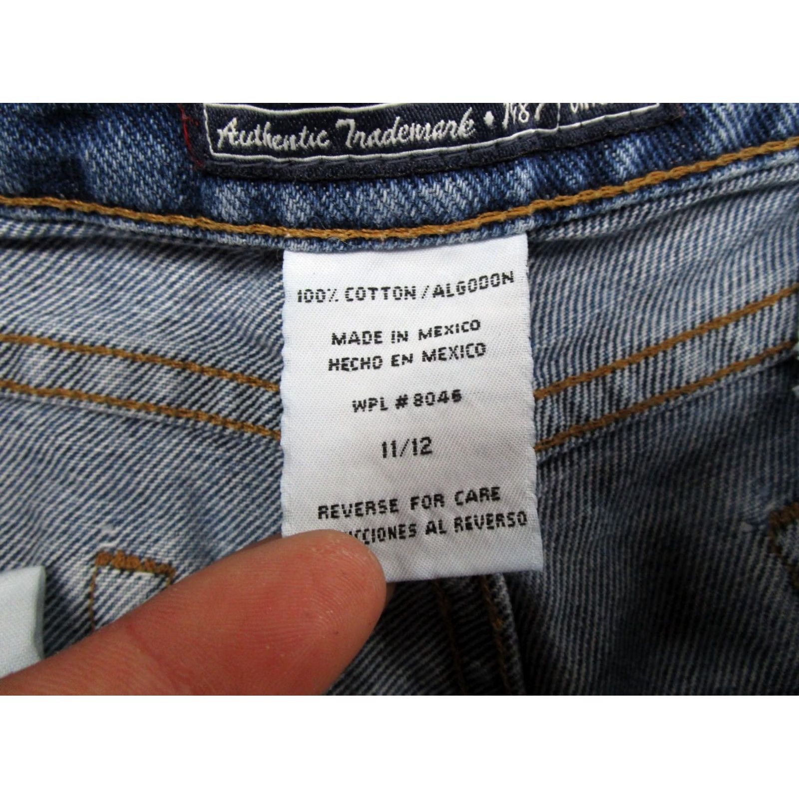 Vintage Aéropostale VTG Women's Denim Shorts Blue 12 Cotton 5-Pocket Casual 2000s Ladies Jeans Shorty Pants Size 34" / US 12 / IT 48 - 3 Thumbnail