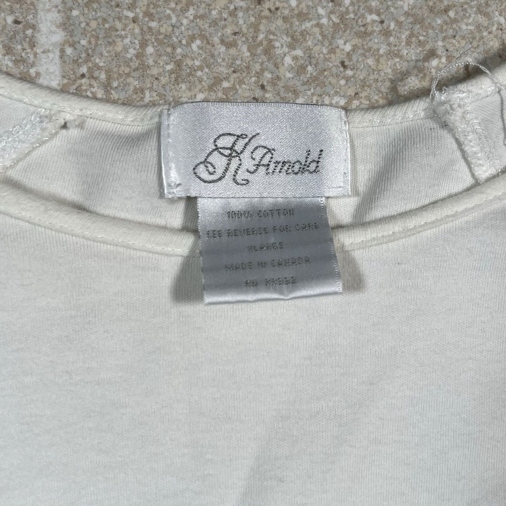 Vintage K Arnold Women Longsleeve White Blouse XL Top Mens? Size XL / US 12-14 / IT 48-50 - 4 Thumbnail