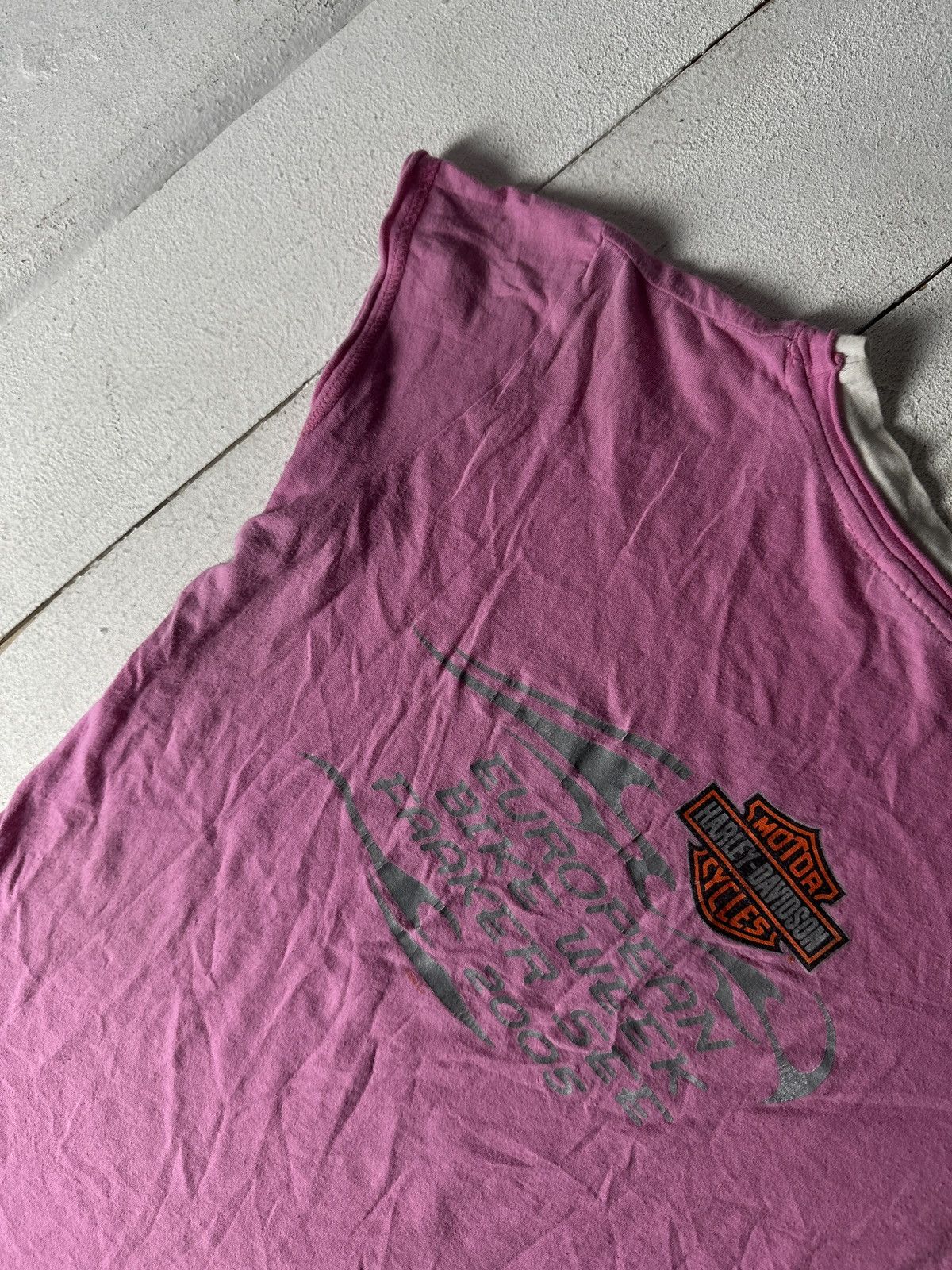 Harley Davidson 2005🚨VNTG HARLEY DAVIDSON WOMEN TEE EUROPEAN BIKE WEEK Size M / US 6-8 / IT 42-44 - 12 Thumbnail