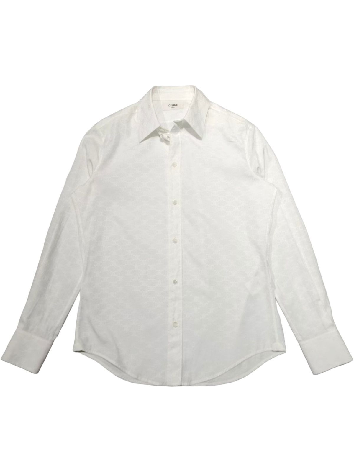 Celine Celine Monogram Button Up Shirt Size 34 Size XS / US 0-2 / IT 36-38 - 1 Thumbnail