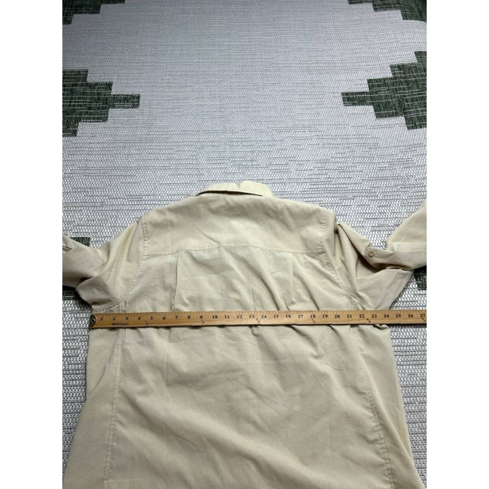 Vintage L.L.Bean Shirt Womens 1X Beige Button Up Shirt Womens 1X Beige Button Up Size XL / US 12-14 / IT 48-50 - 5 Thumbnail