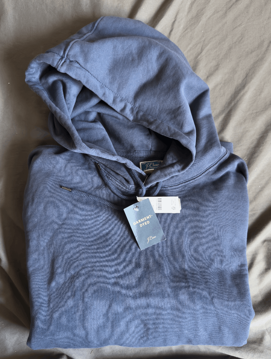 J.Crew J. Crew Garment Dyed French Terry Hoodie Sweatshirt Large Size US L / EU 52-54 / 3 - 1 Thumbnail