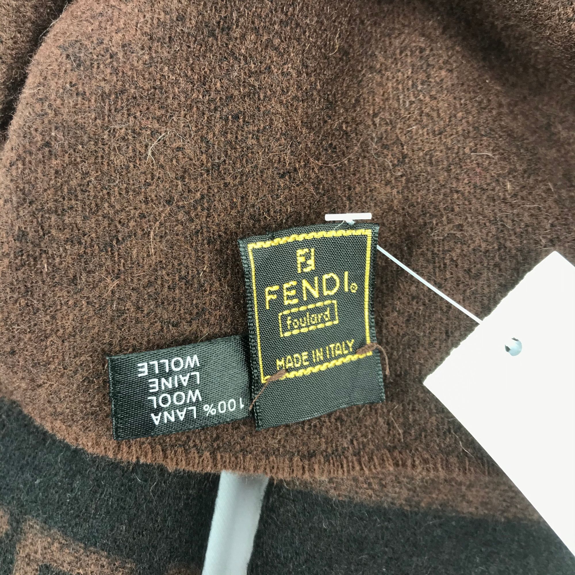 Fendi Vintage 90s Fendi Scarf Muffler Wool Cashmere Scarves Size ONE SIZE - 5 Thumbnail