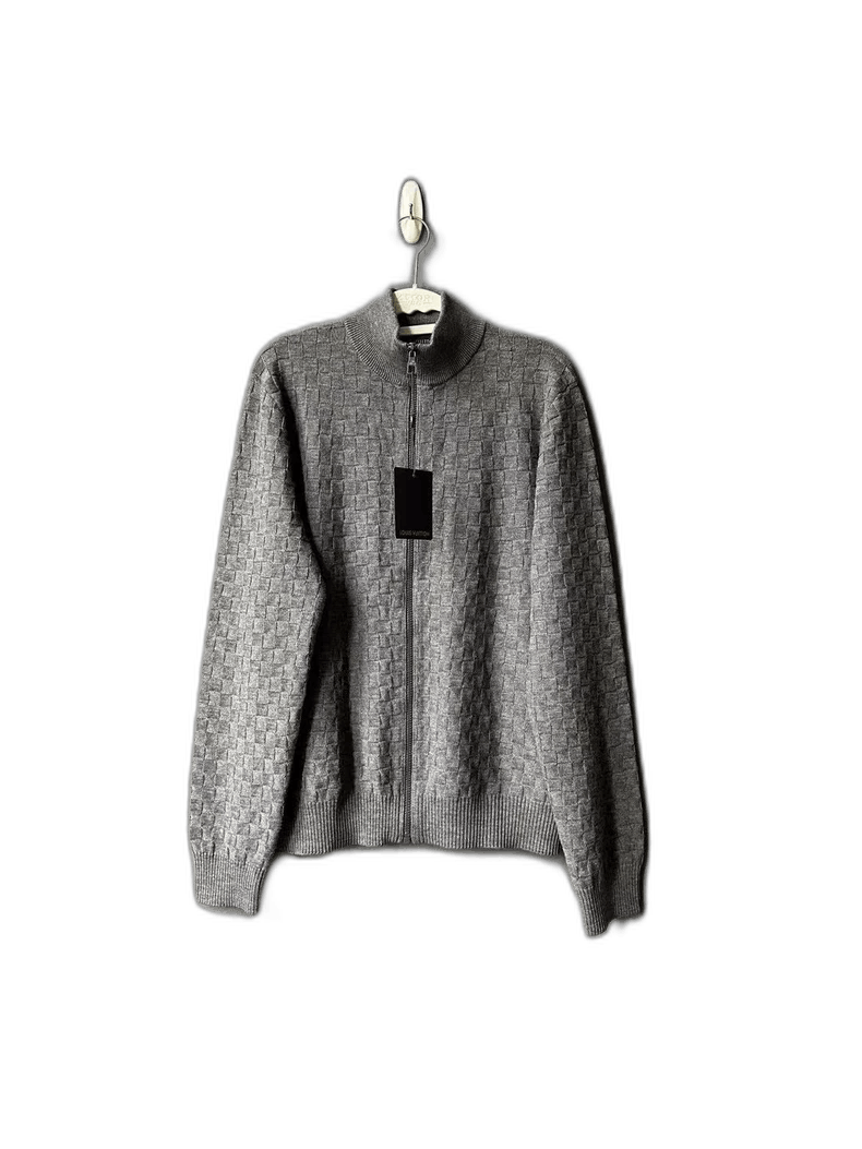 Louis Vuitton Louis Vuitton Gray Knitted Zip Jacket Size US S / EU 44-46 / 1 - 1 Thumbnail
