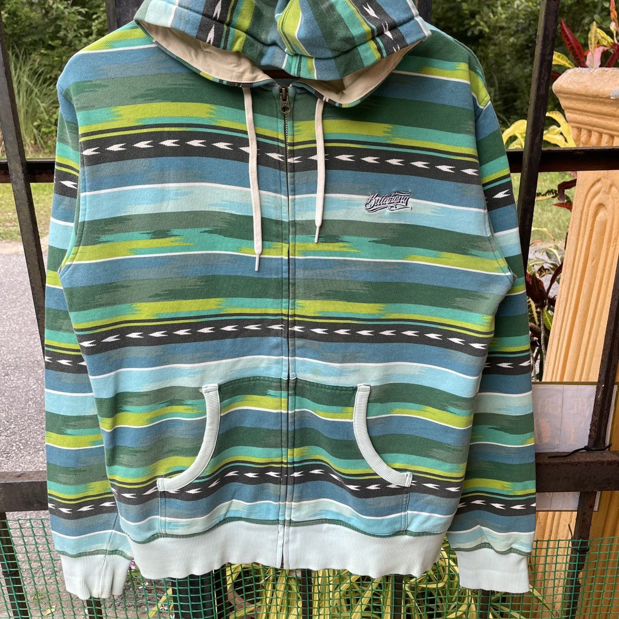 Billabong 🔥Vintage Billabong Stripes Native Full Zipper Sweater Hoodie Size US M / EU 48-50 / 2 - 4 Thumbnail