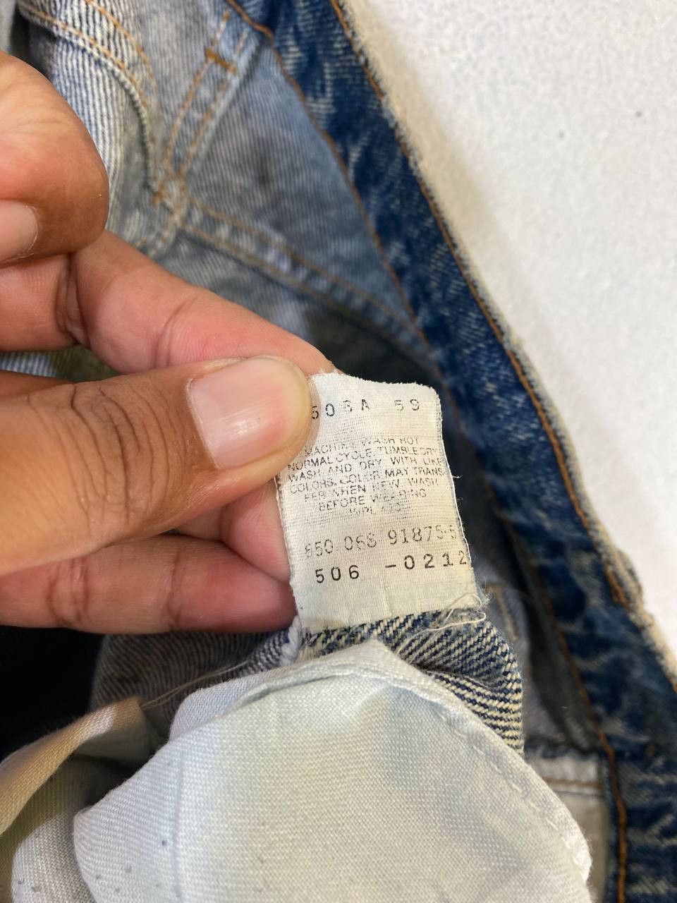 Levi's vintage levis 506 acid wash style distressed denim Size US 38 / EU 54 - 13 Thumbnail