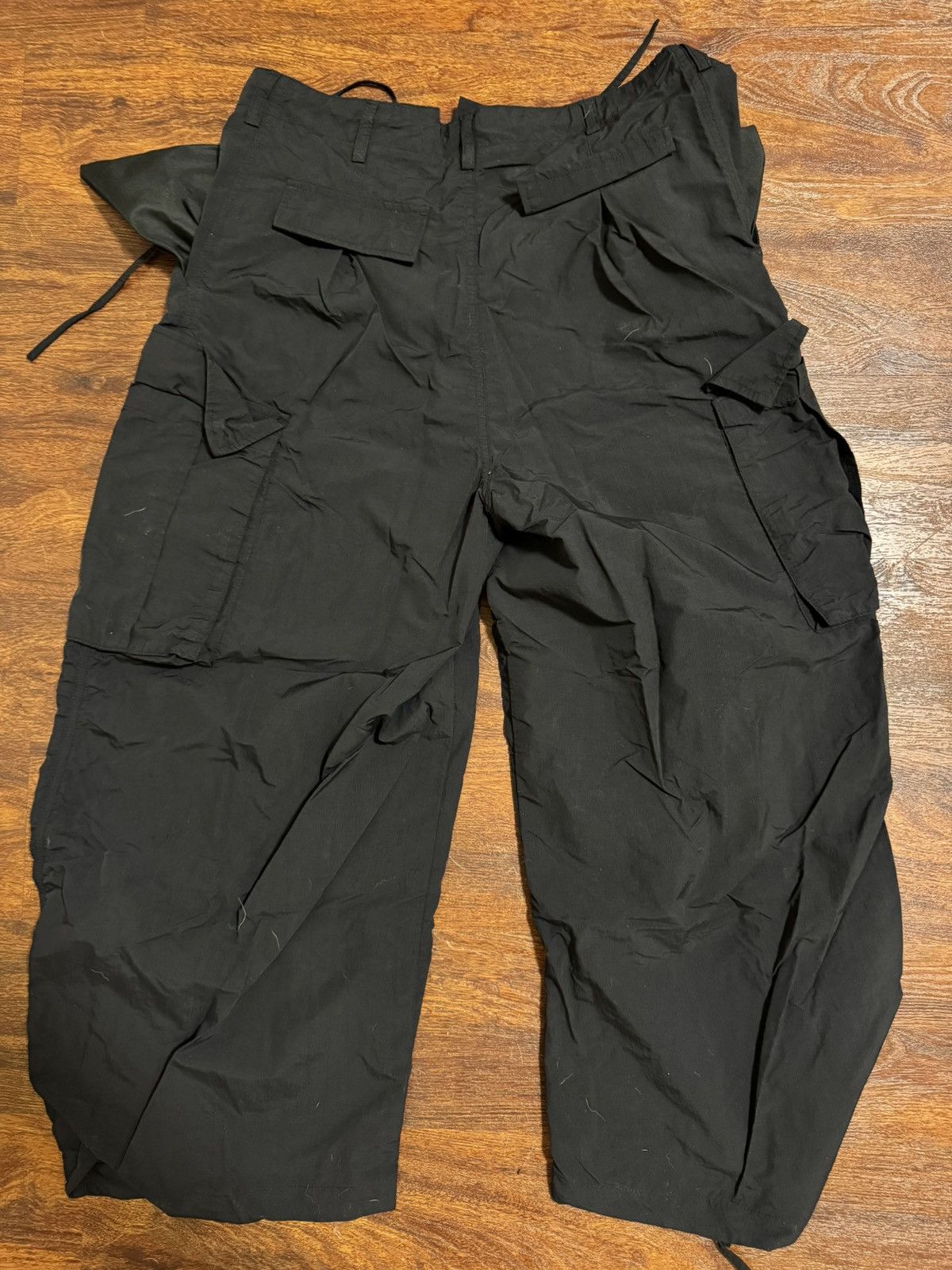 Other Black Y2K Baggy Cargo Pants Size US 30 / EU 46 - 2 Thumbnail